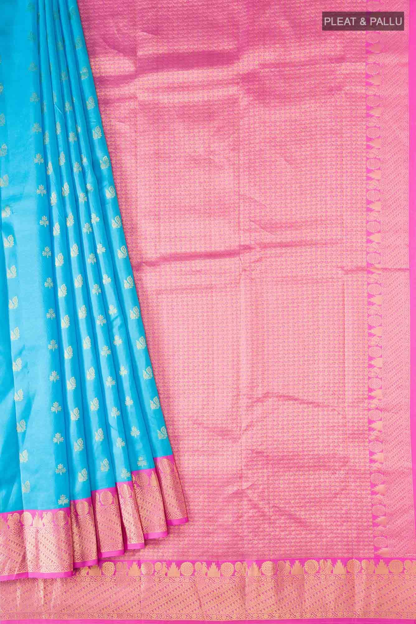 Blue Kanchipuram Silk Saree