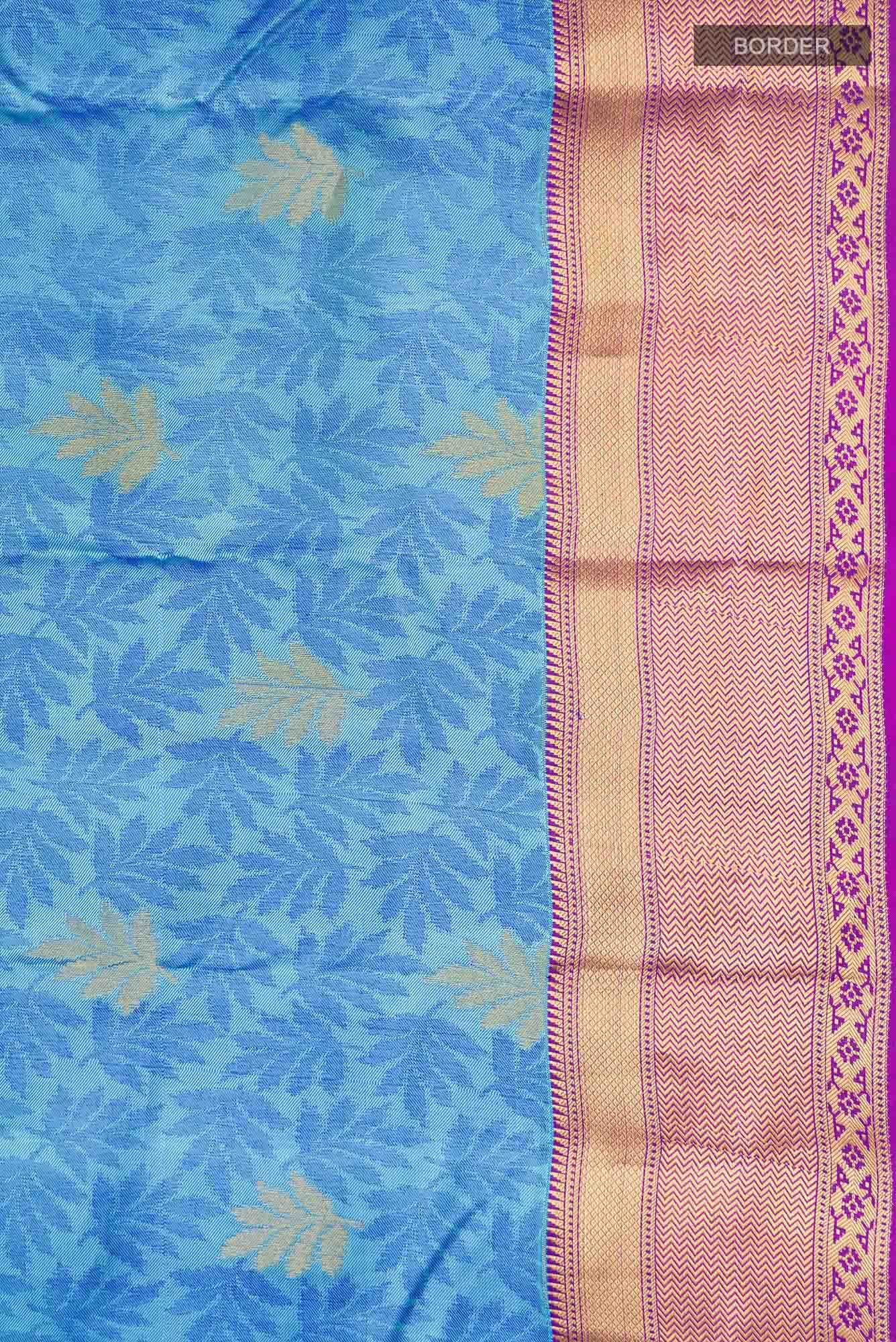 Blue Kanchipuram Silk Saree