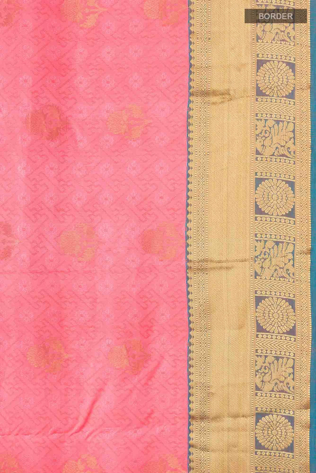 Pink Kanchipuram Silk Saree