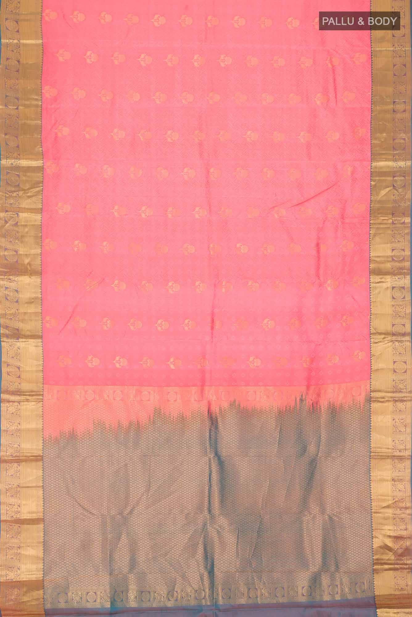 Pink Kanchipuram Silk Saree