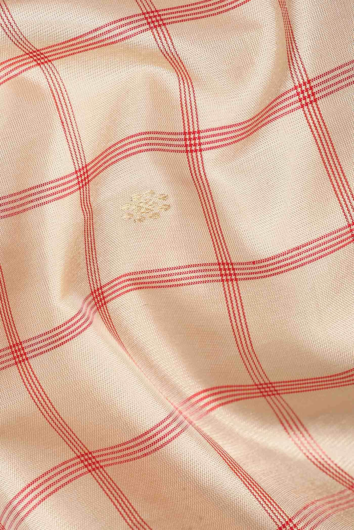 Beige Gadwal Silk Saree