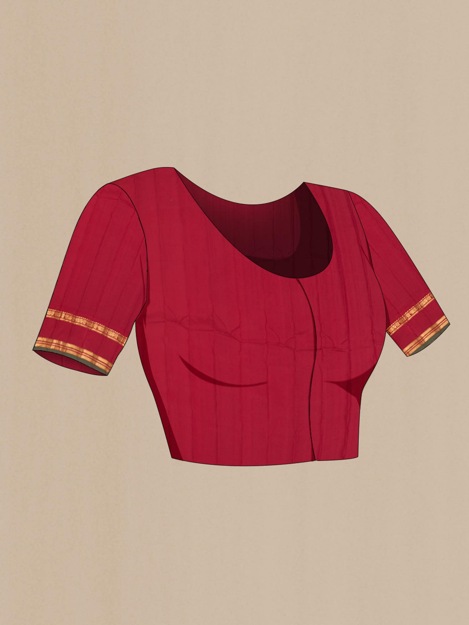 Sandal Gadwal Silk Saree