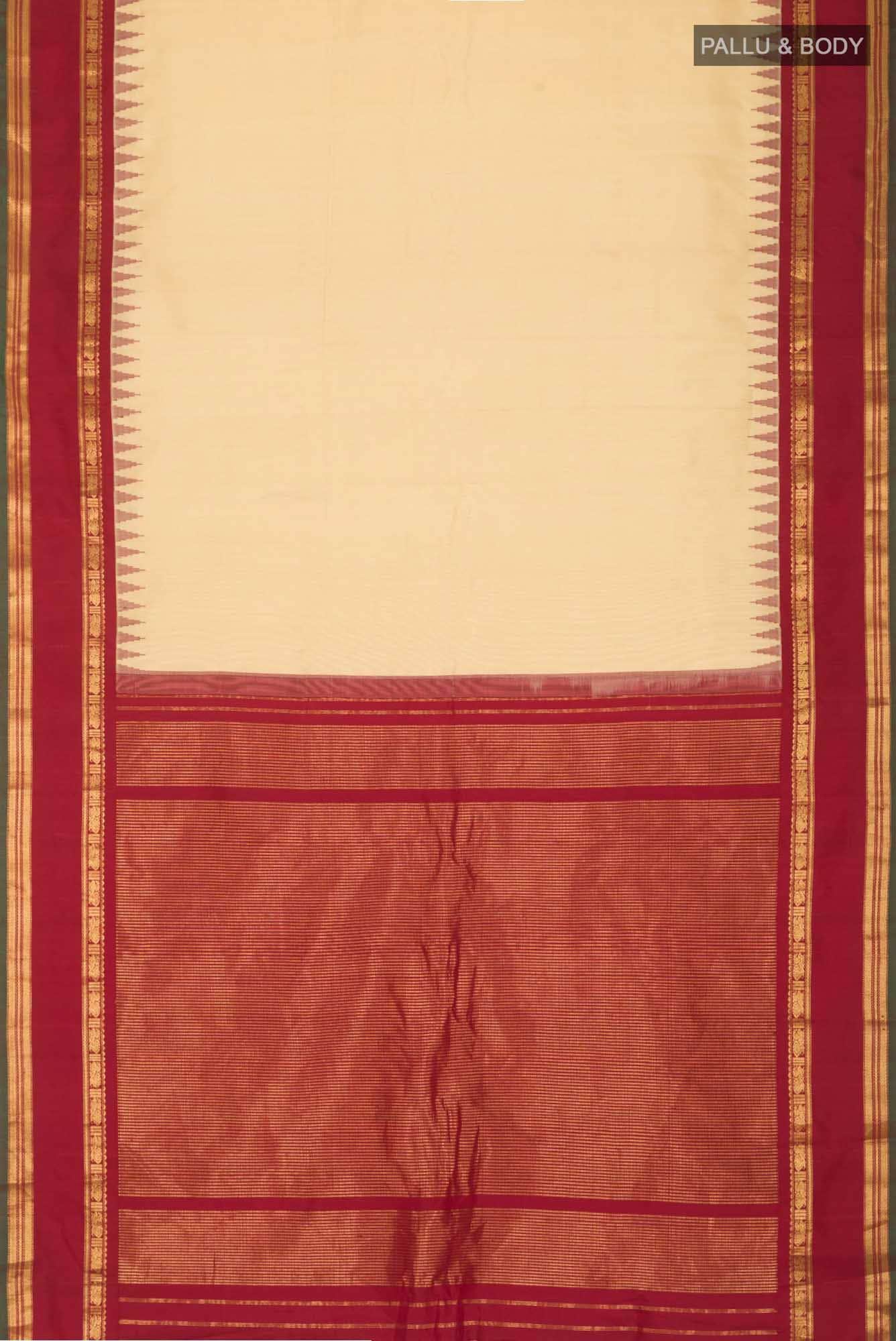Sandal Gadwal Silk Saree