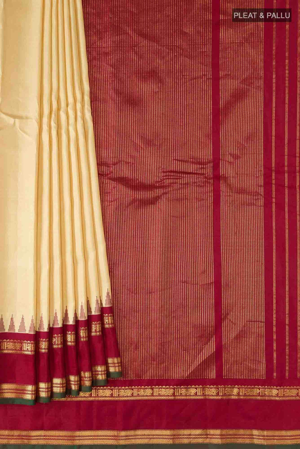 Sandal Gadwal Silk Saree