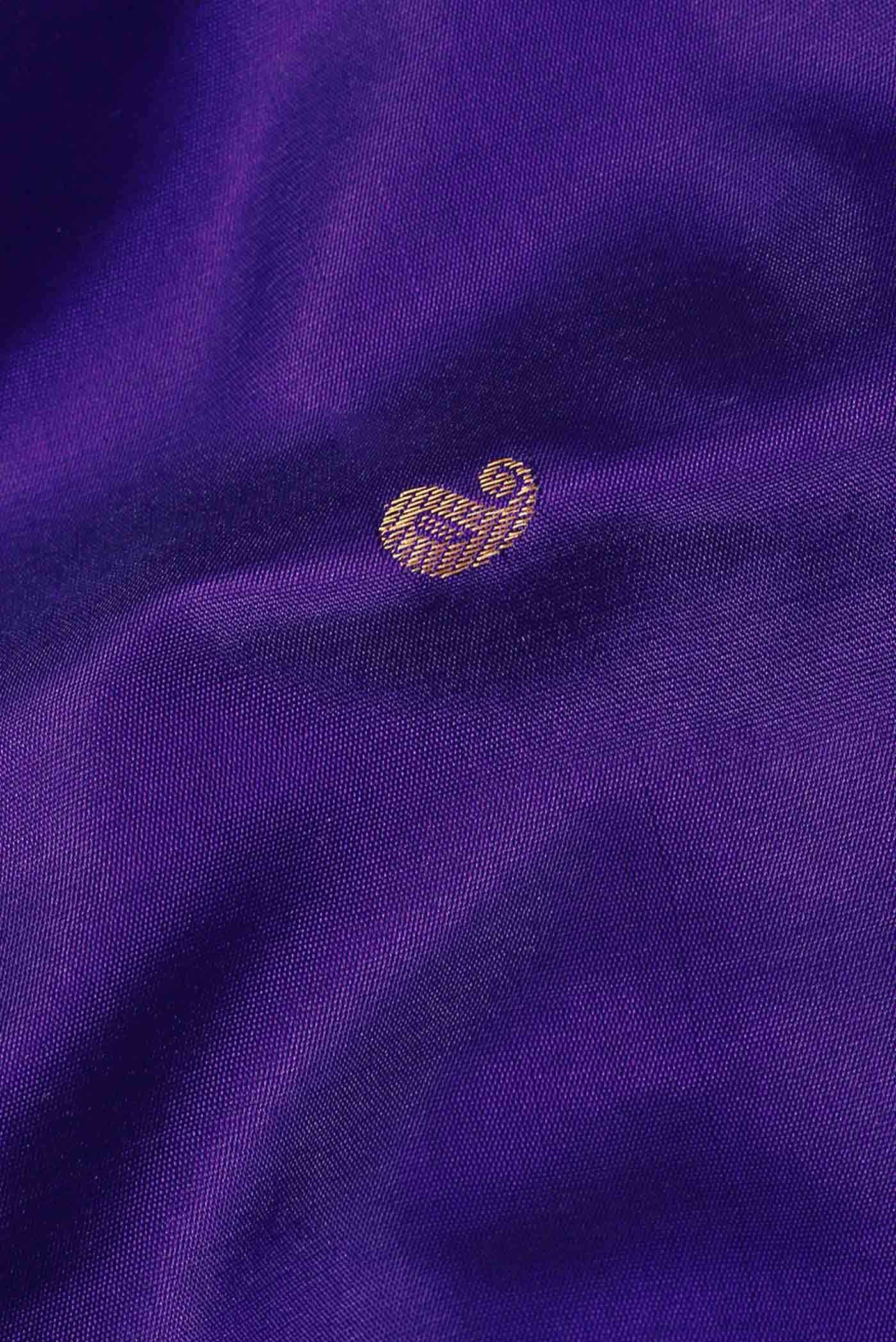 Blue Gadwal Silk Saree