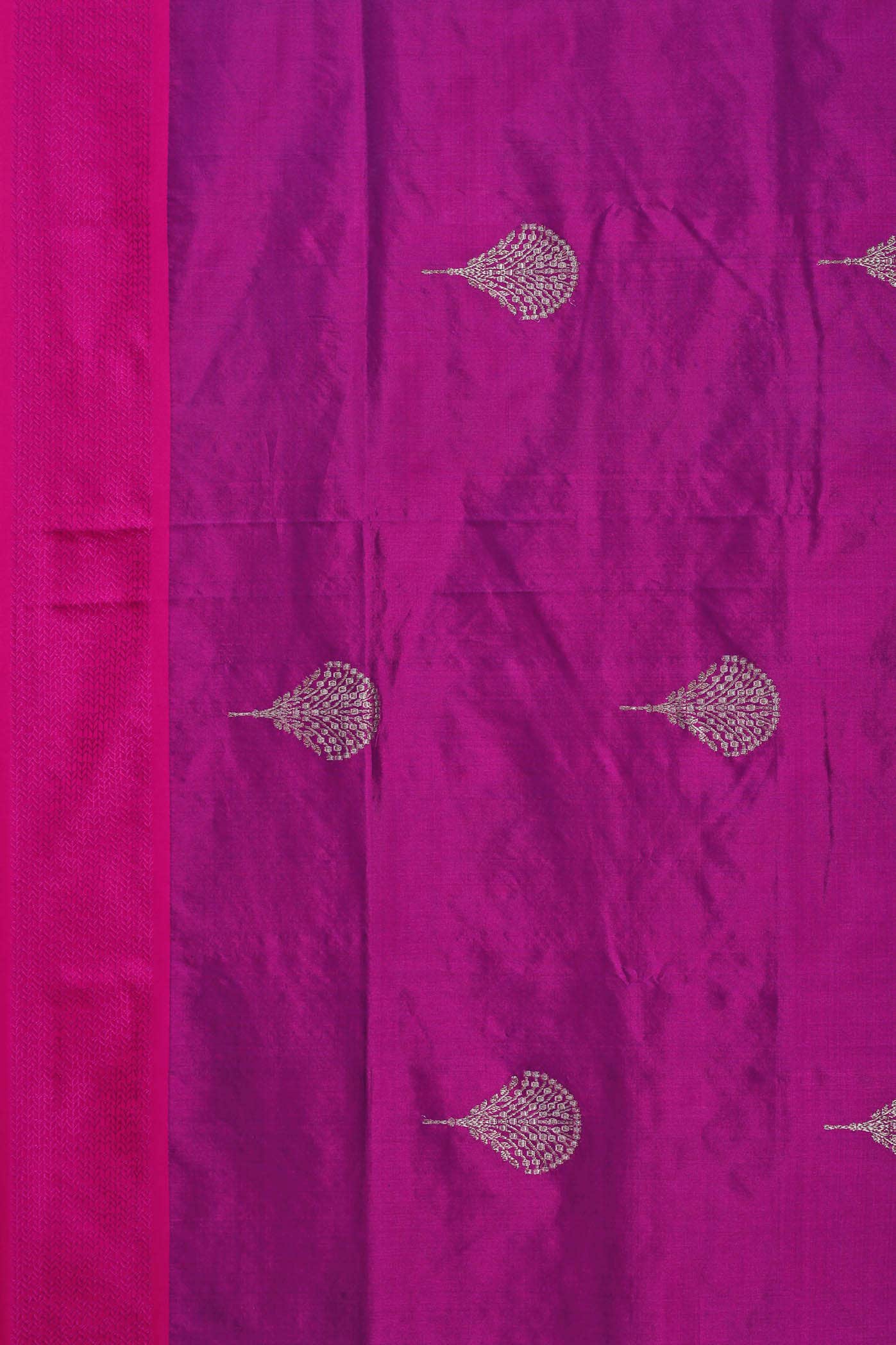 Purple Banarasi Silk Saree