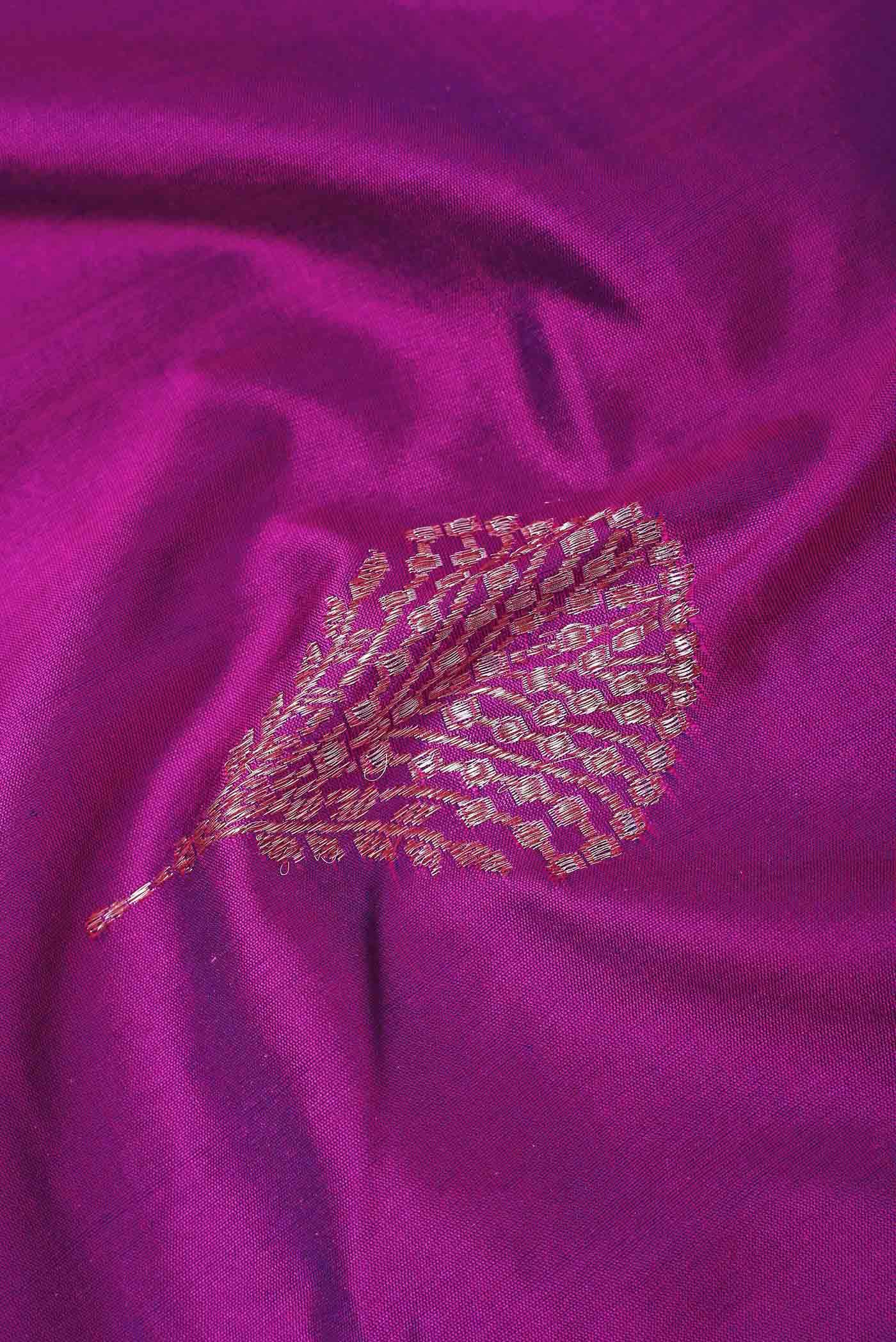 Purple Banarasi Silk Saree