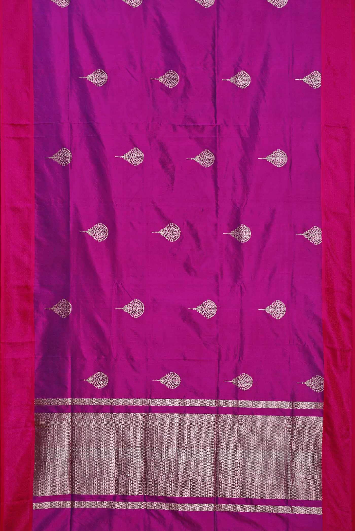 Purple Banarasi Silk Saree