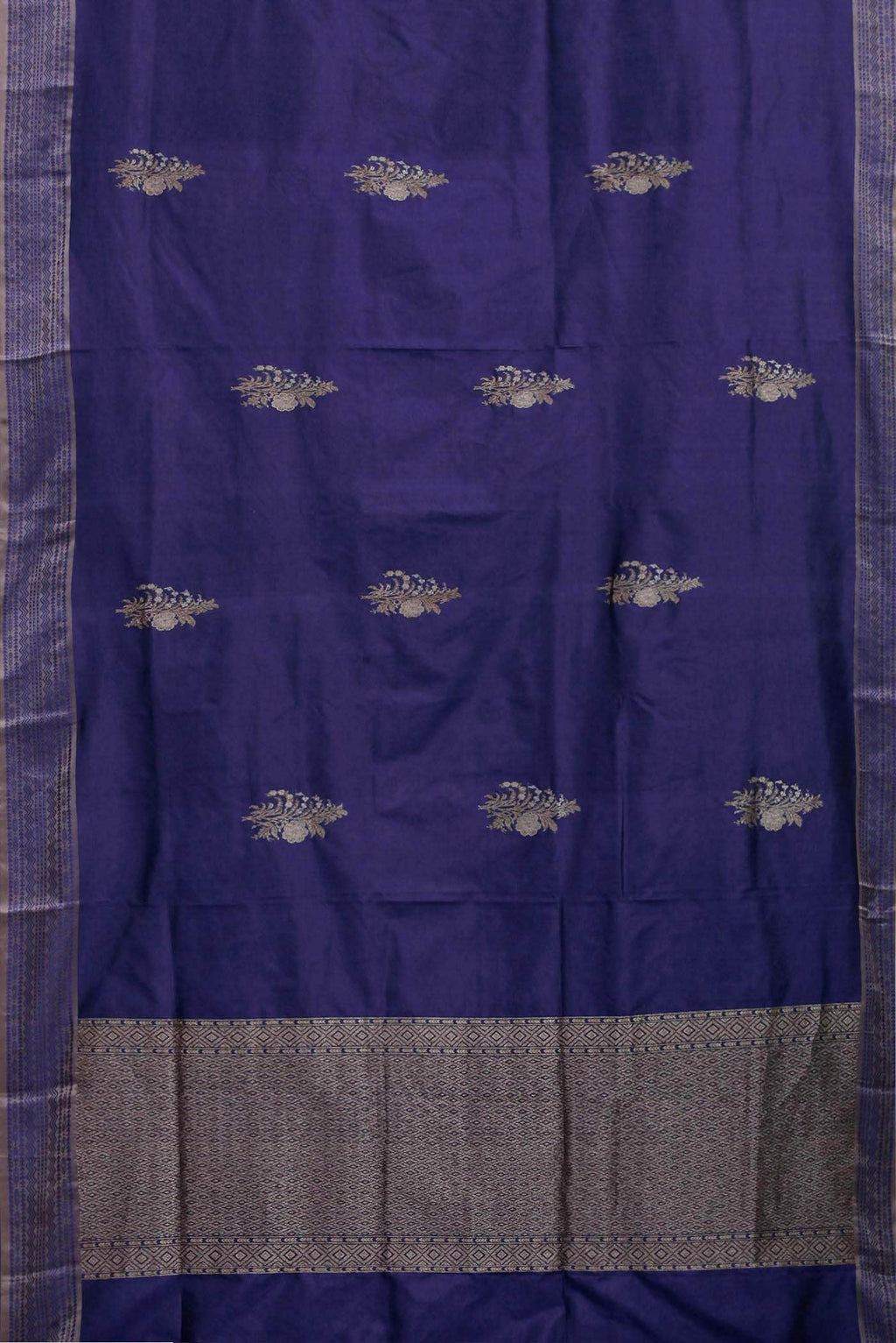 Blue Banarasi Silk Saree