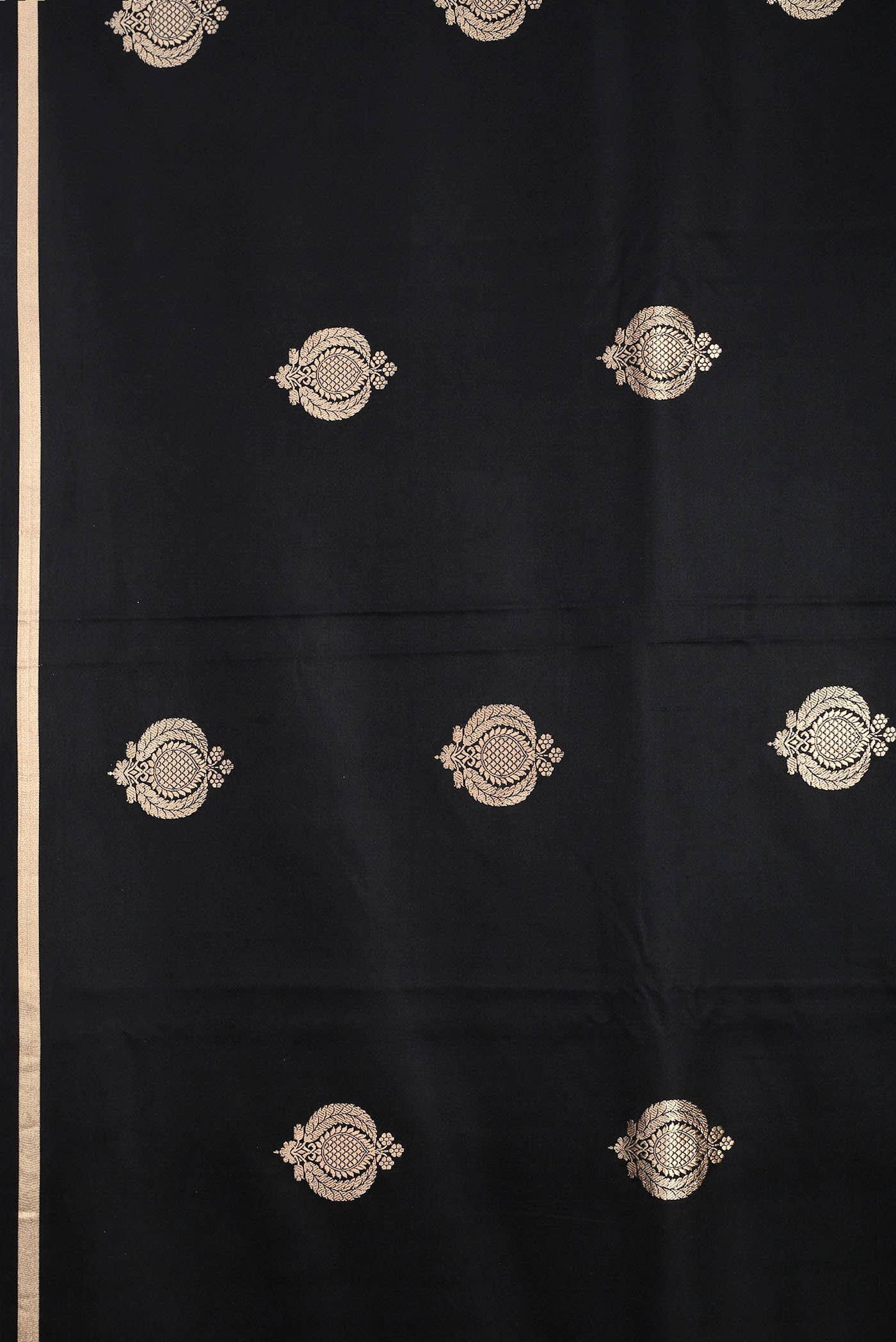 Black Banarasi Silk Saree