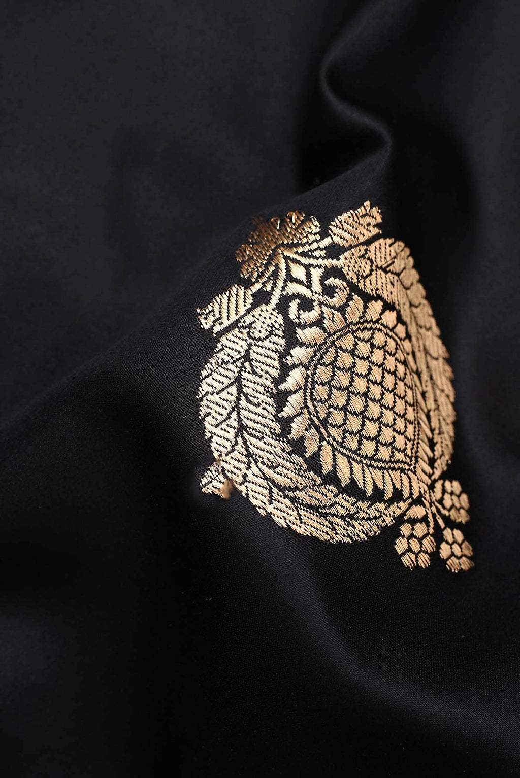 Black Banarasi Silk Saree