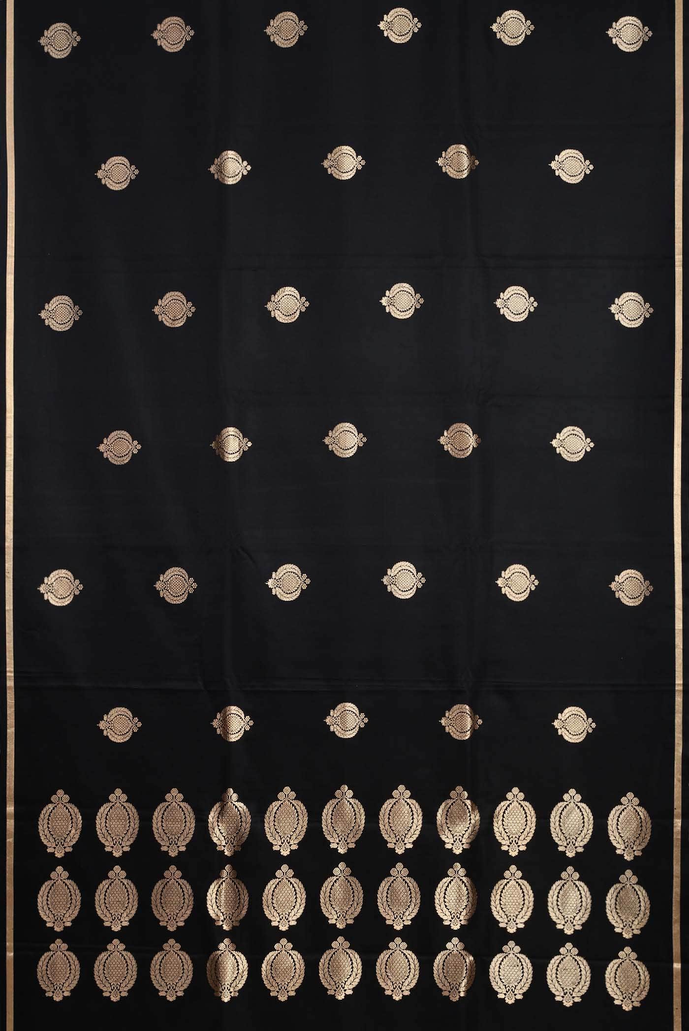Black Banarasi Silk Saree