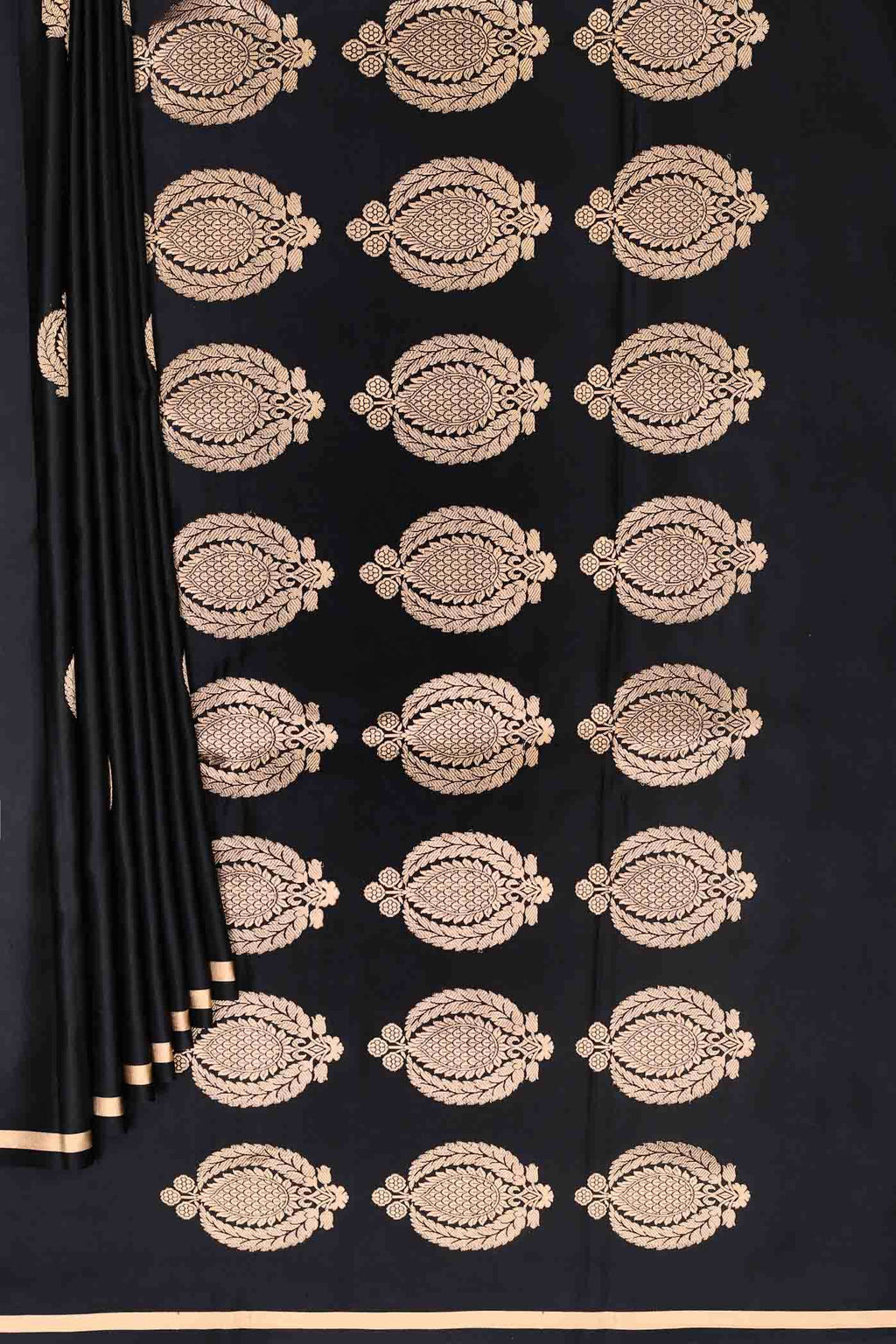 Black Banarasi Silk Saree