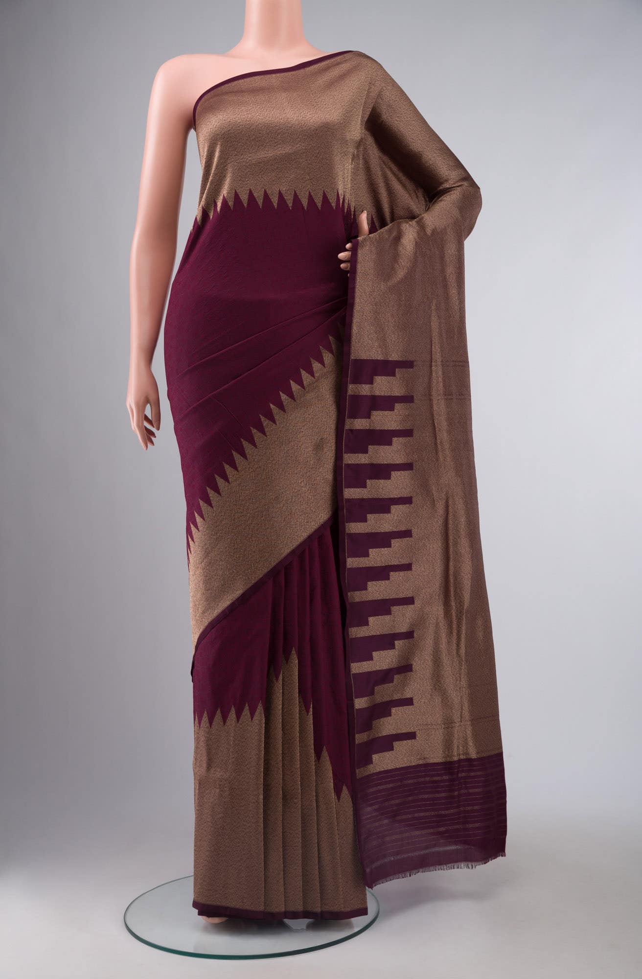 Purple Banarasi Silk Saree