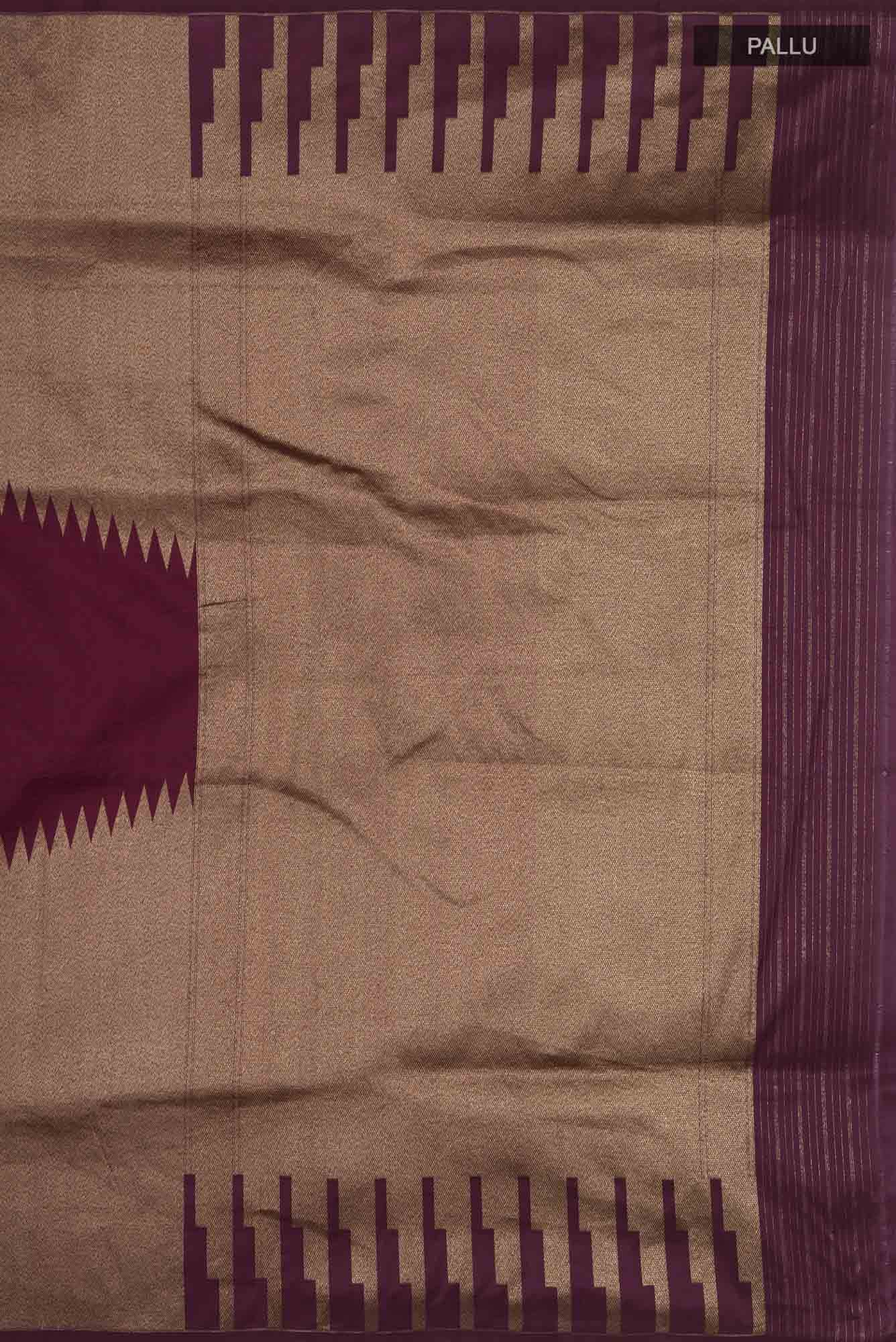 Purple Banarasi Silk Saree