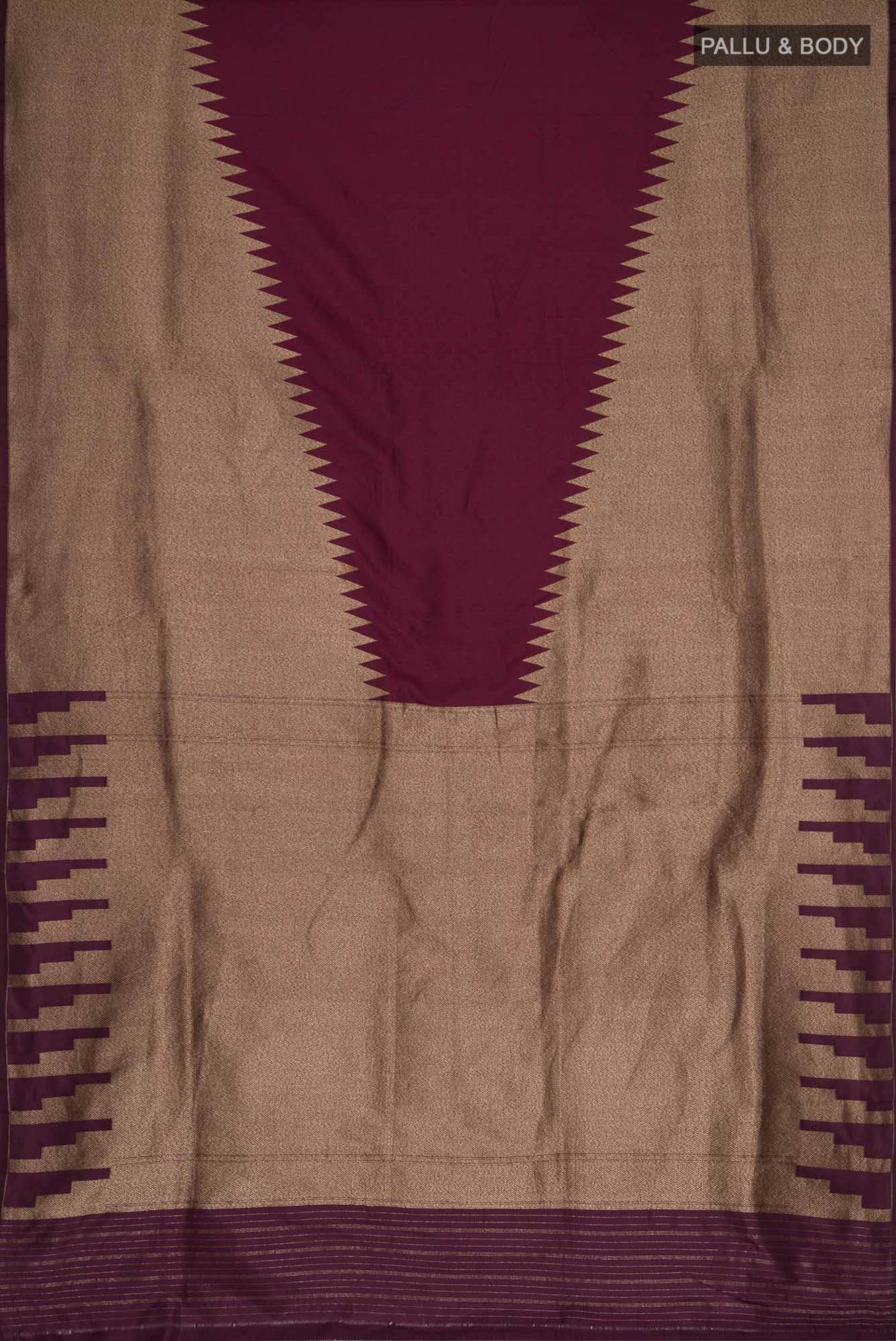 Purple Banarasi Silk Saree