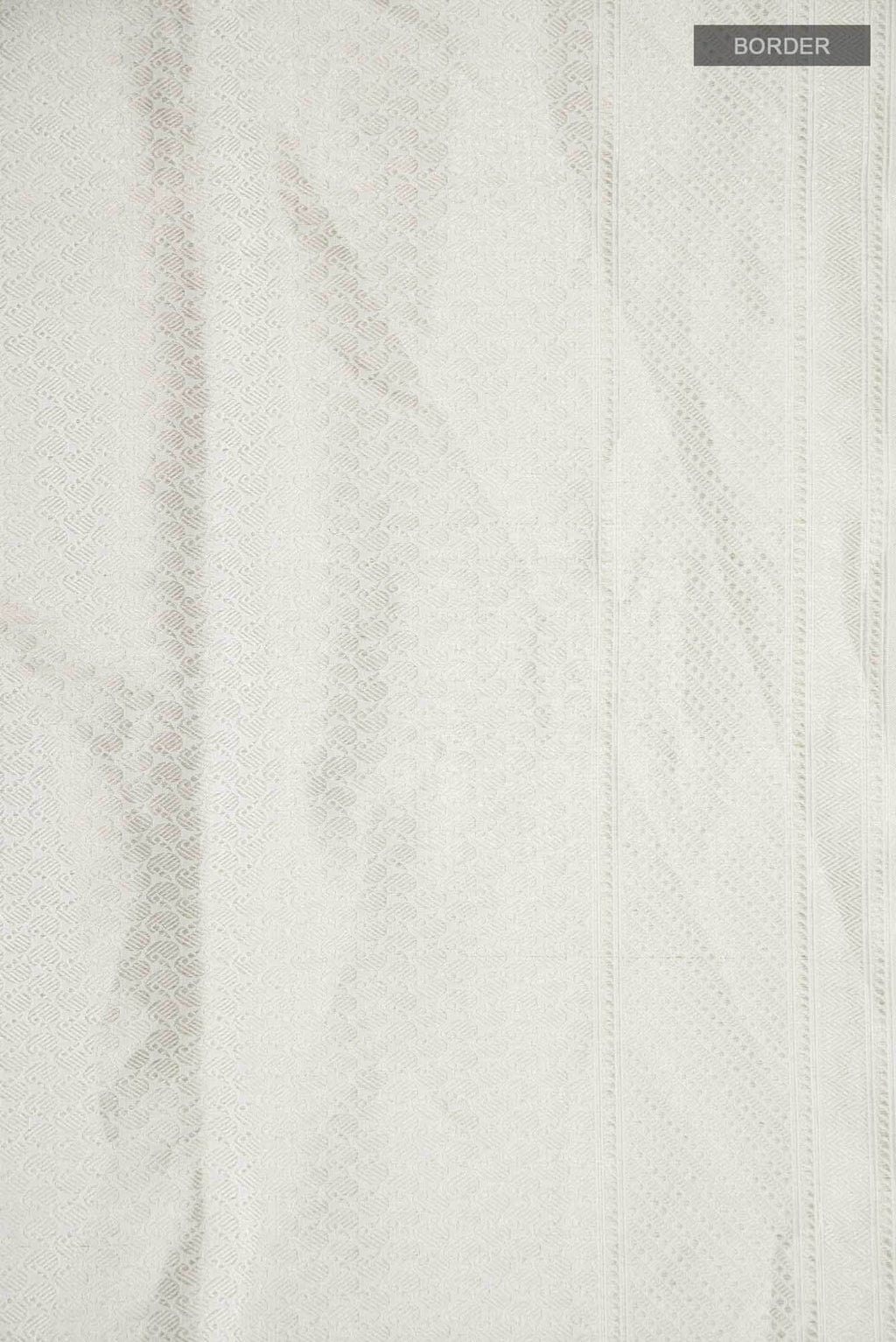 White Banarasi Silk Saree