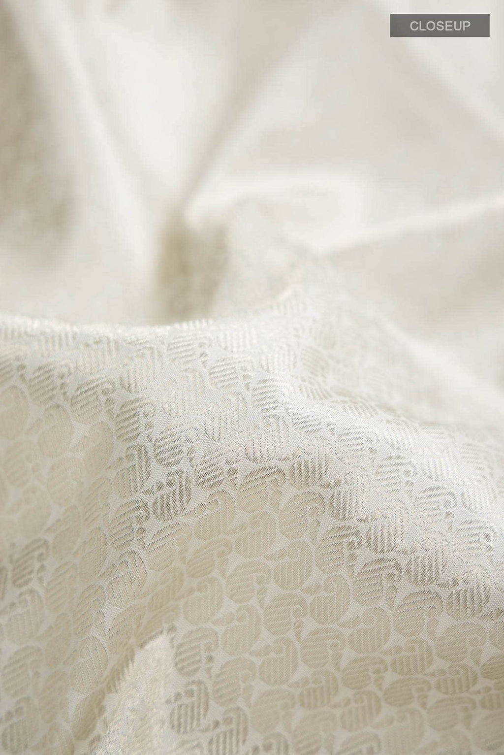 White Banarasi Silk Saree
