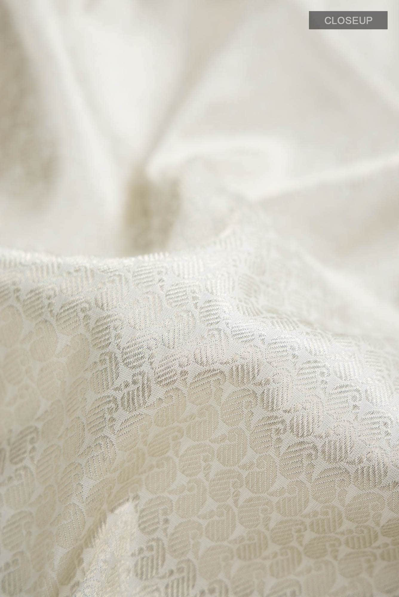 White Banarasi Silk Saree