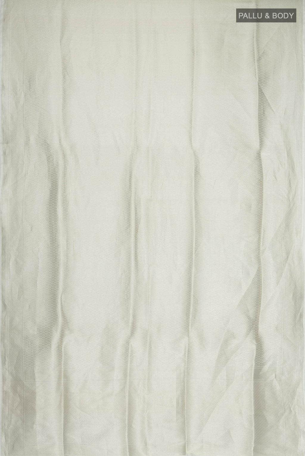 White Banarasi Silk Saree