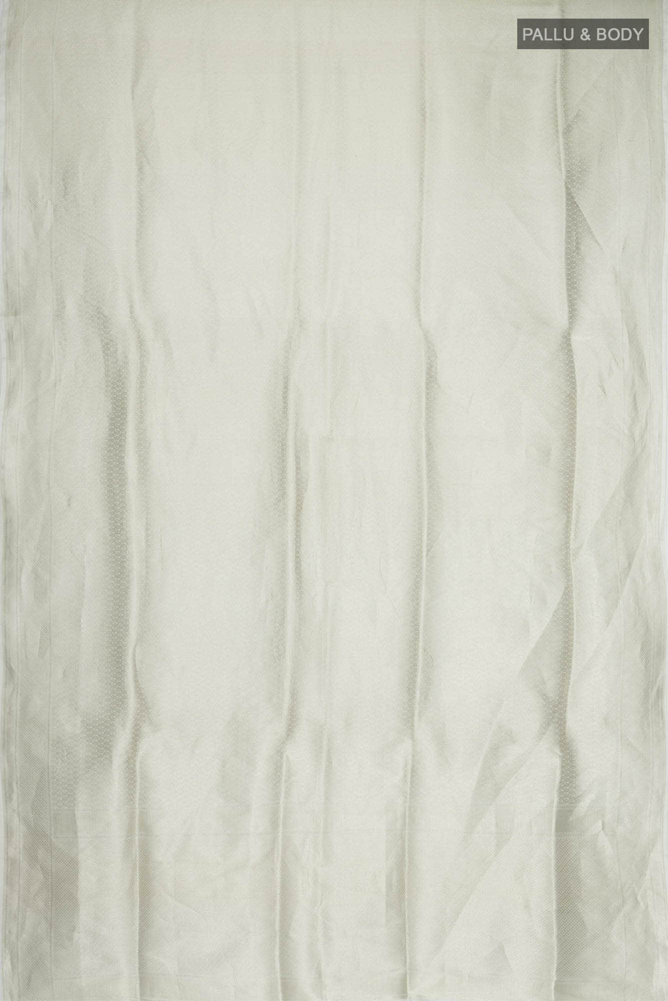 White Banarasi Silk Saree