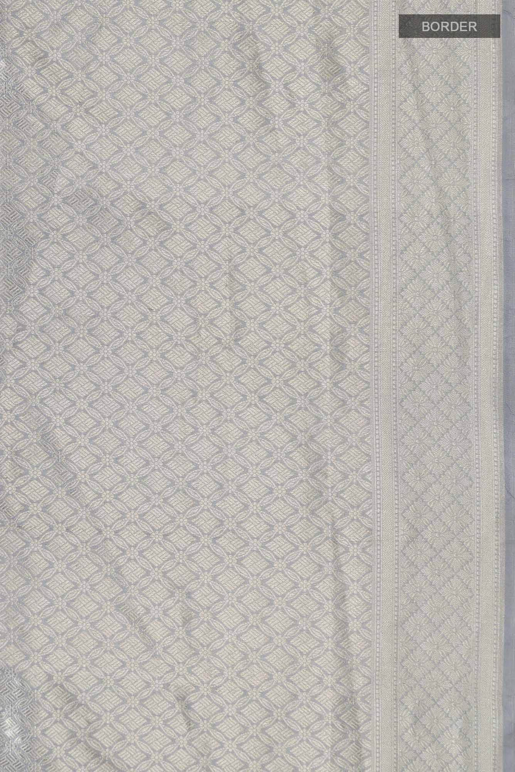 Grey Banarasi Silk Saree