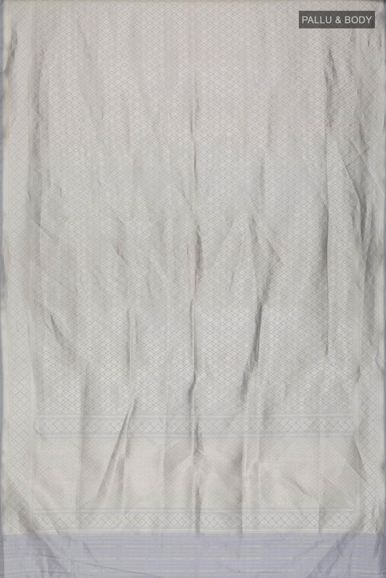 Grey Banarasi Silk Saree