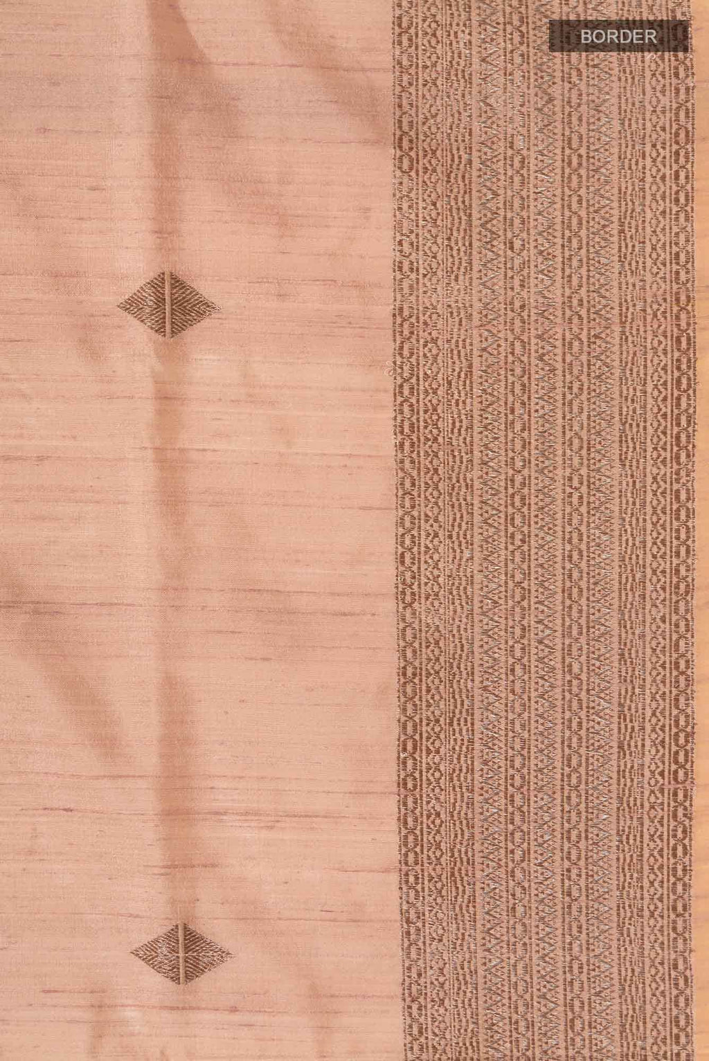 Brown Banarasi Tussar Silk Saree
