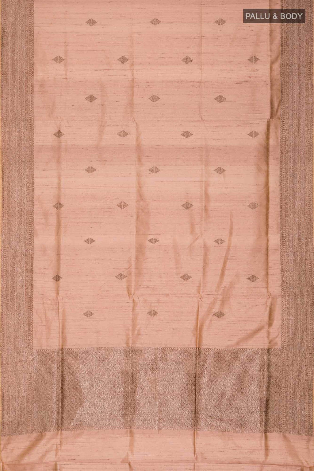 Brown Banarasi Tussar Silk Saree