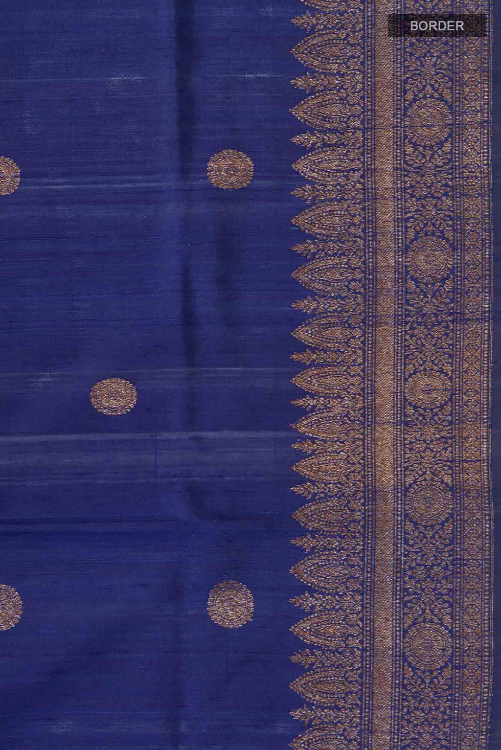 Blue Banarasi Tussar Silk Saree
