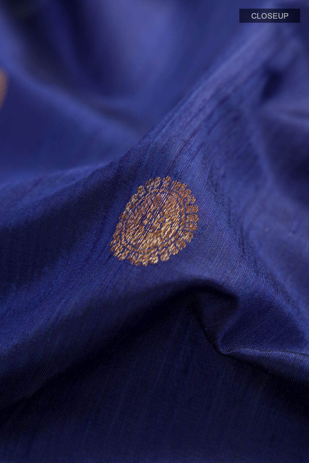 Blue Banarasi Tussar Silk Saree