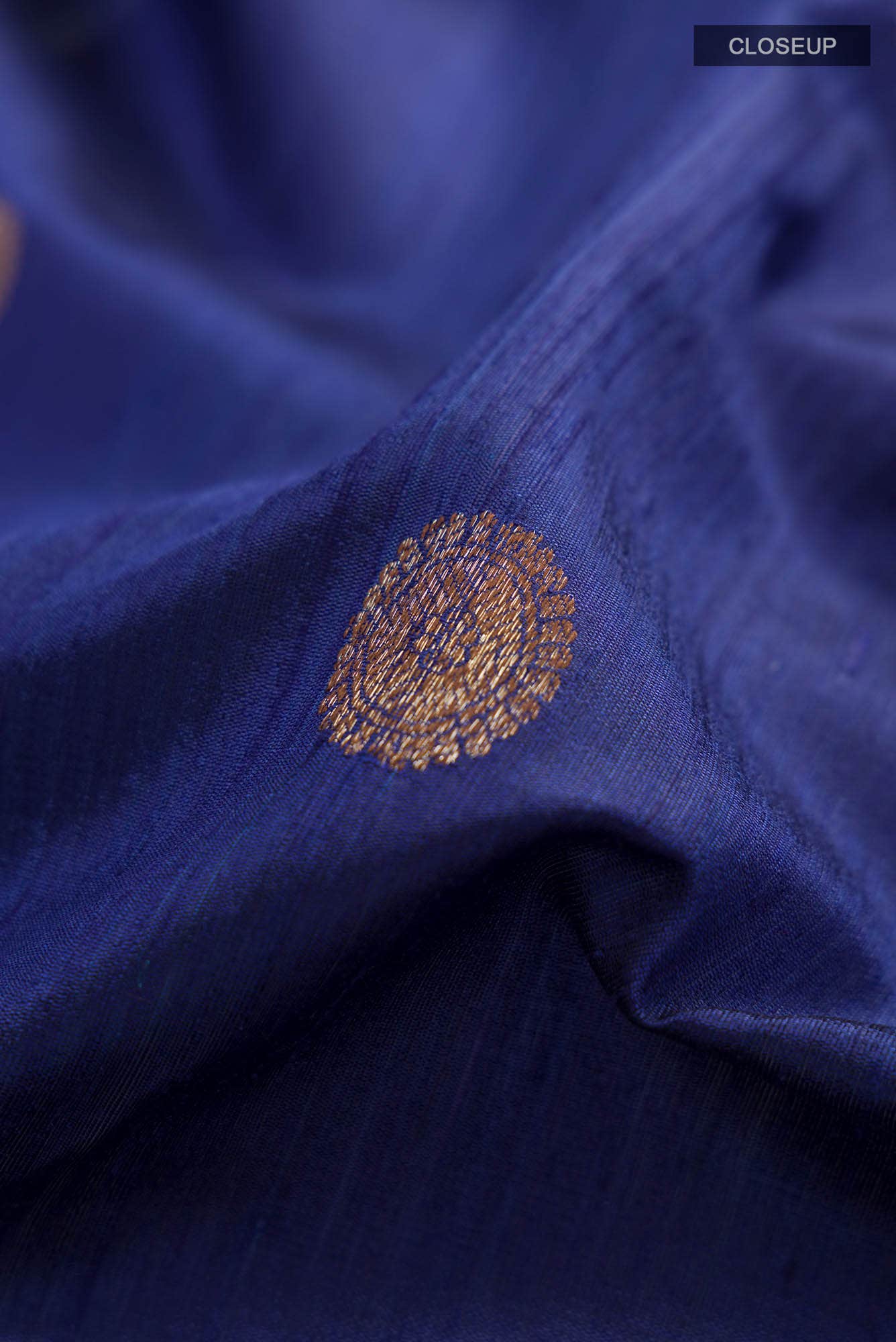 Blue Banarasi Tussar Silk Saree