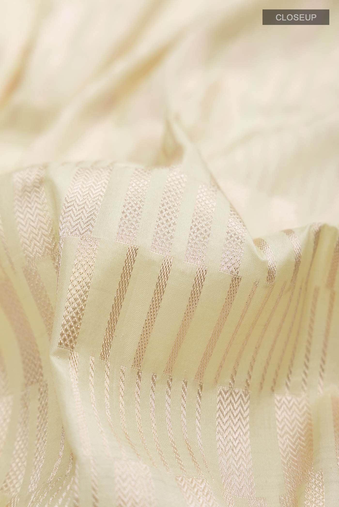 Yellow Banarasi Silk Saree