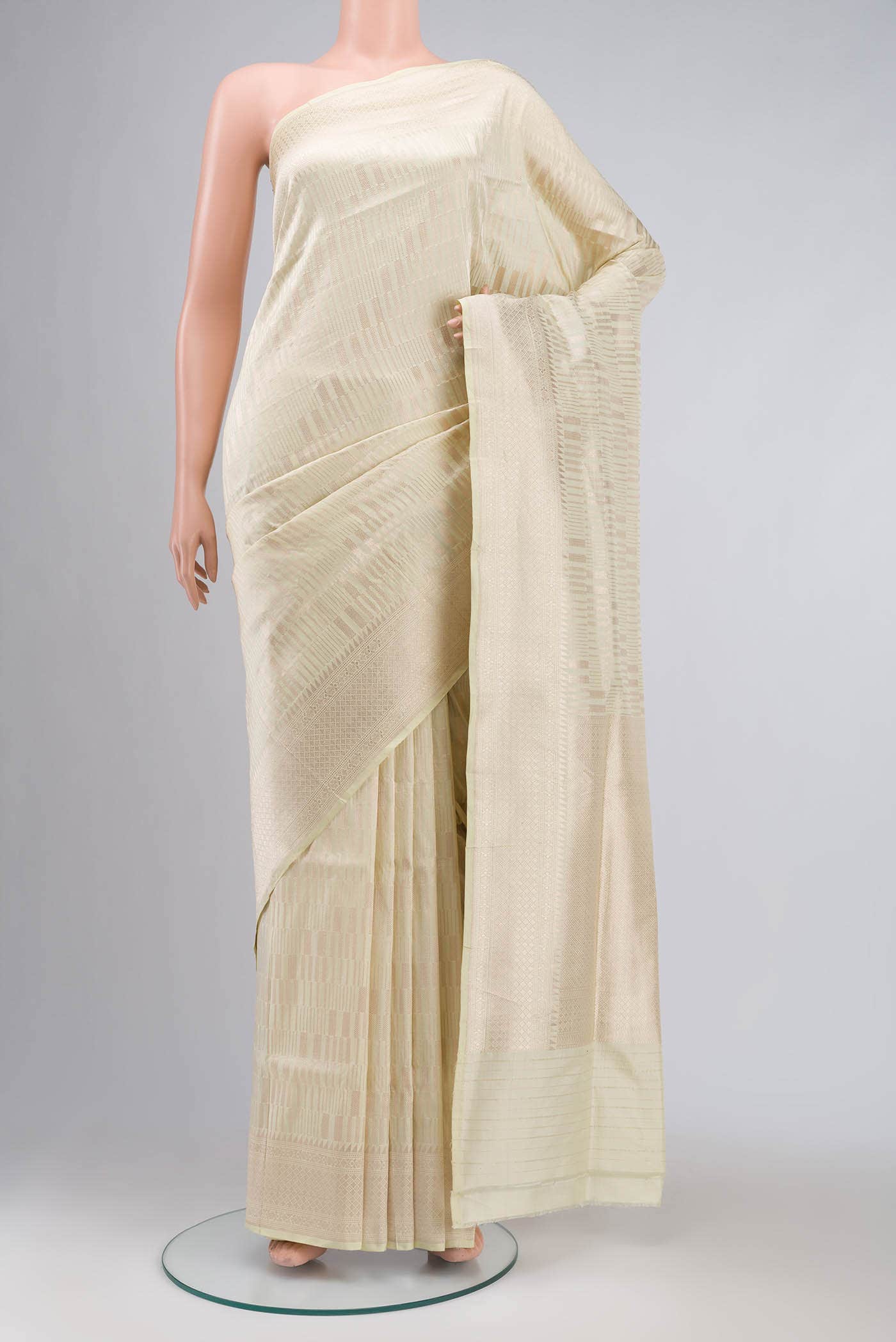 Yellow Banarasi Silk Saree
