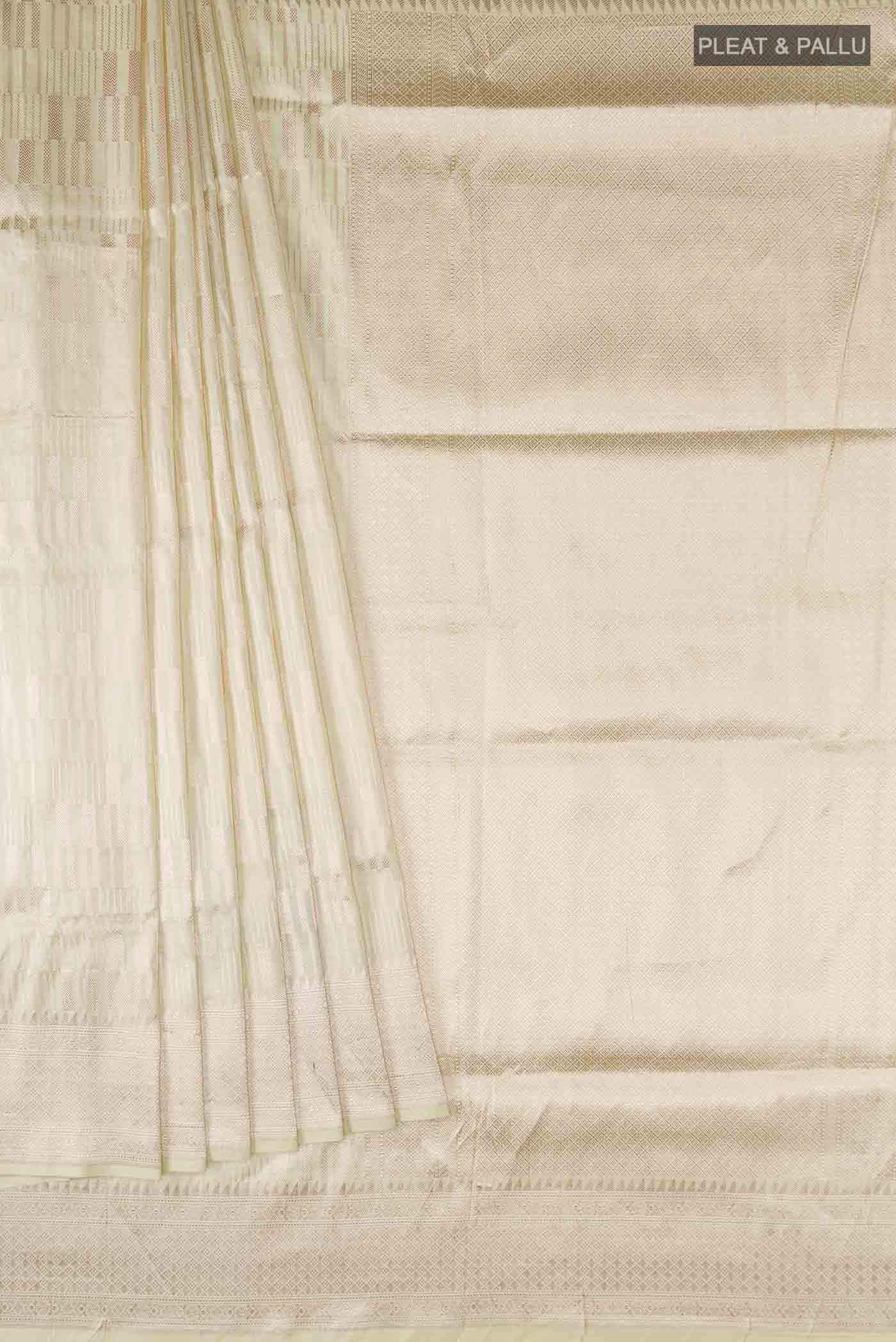 Yellow Banarasi Silk Saree