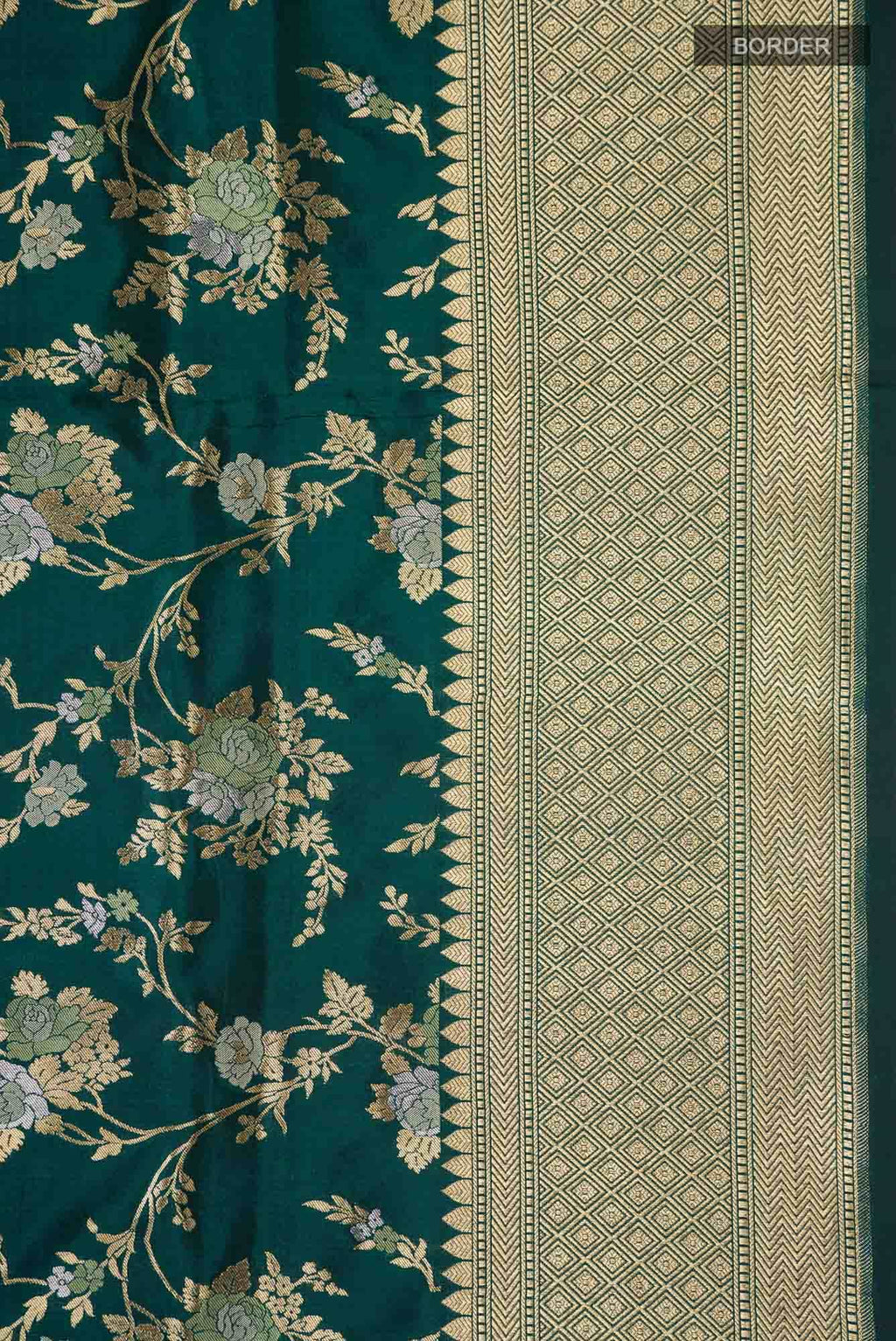 Green Banarasi Silk Saree
