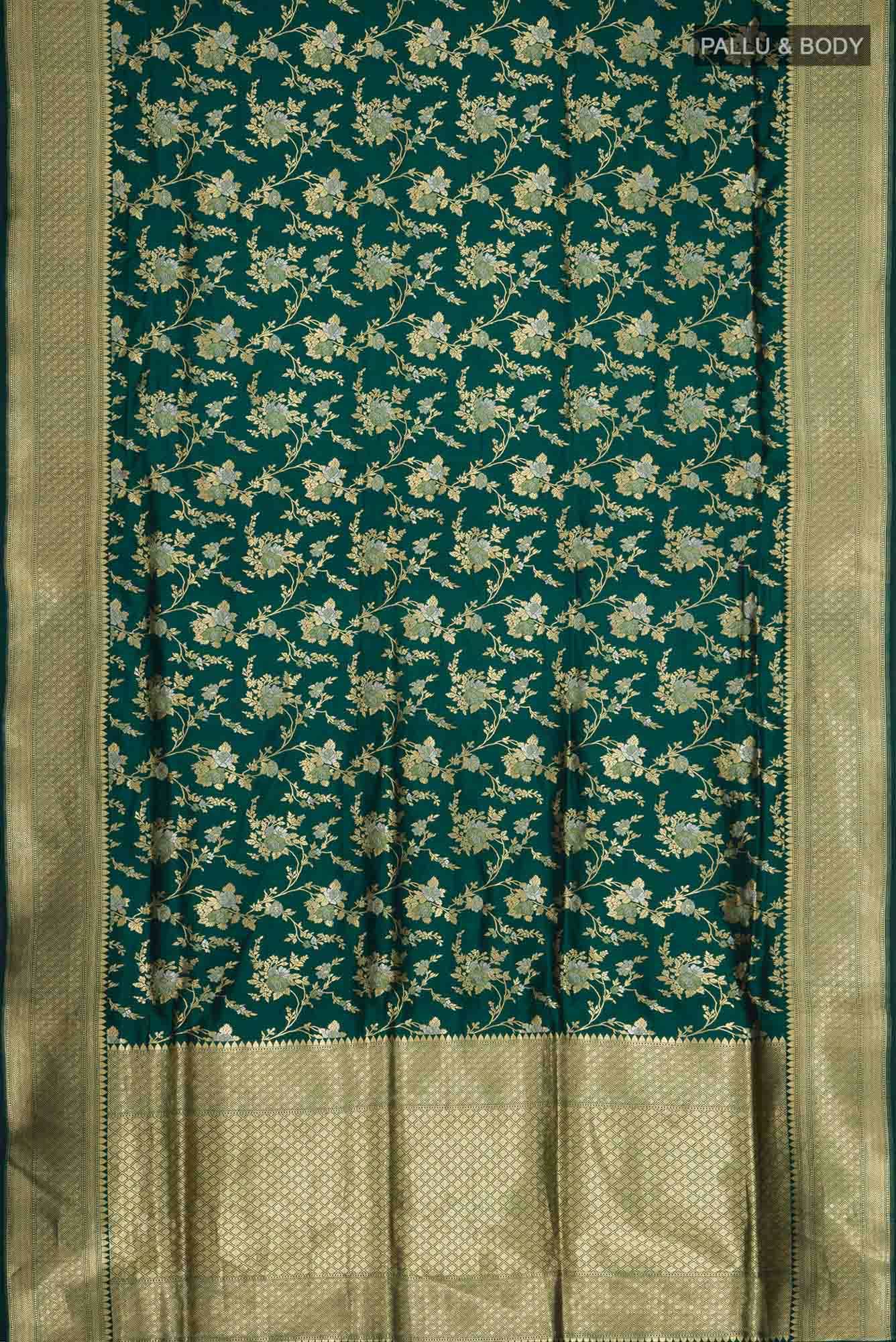 Green Banarasi Silk Saree