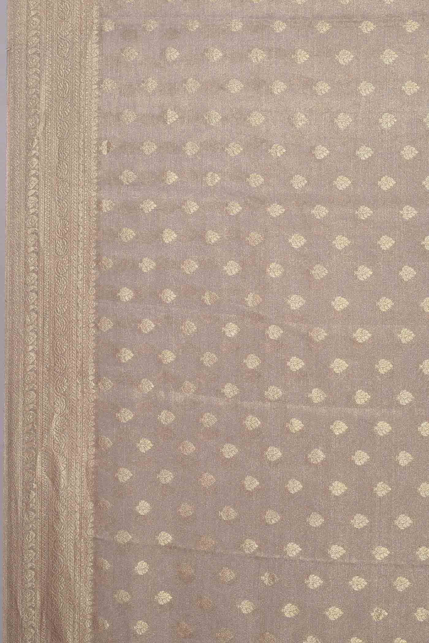Beige Mysore Georgette Saree