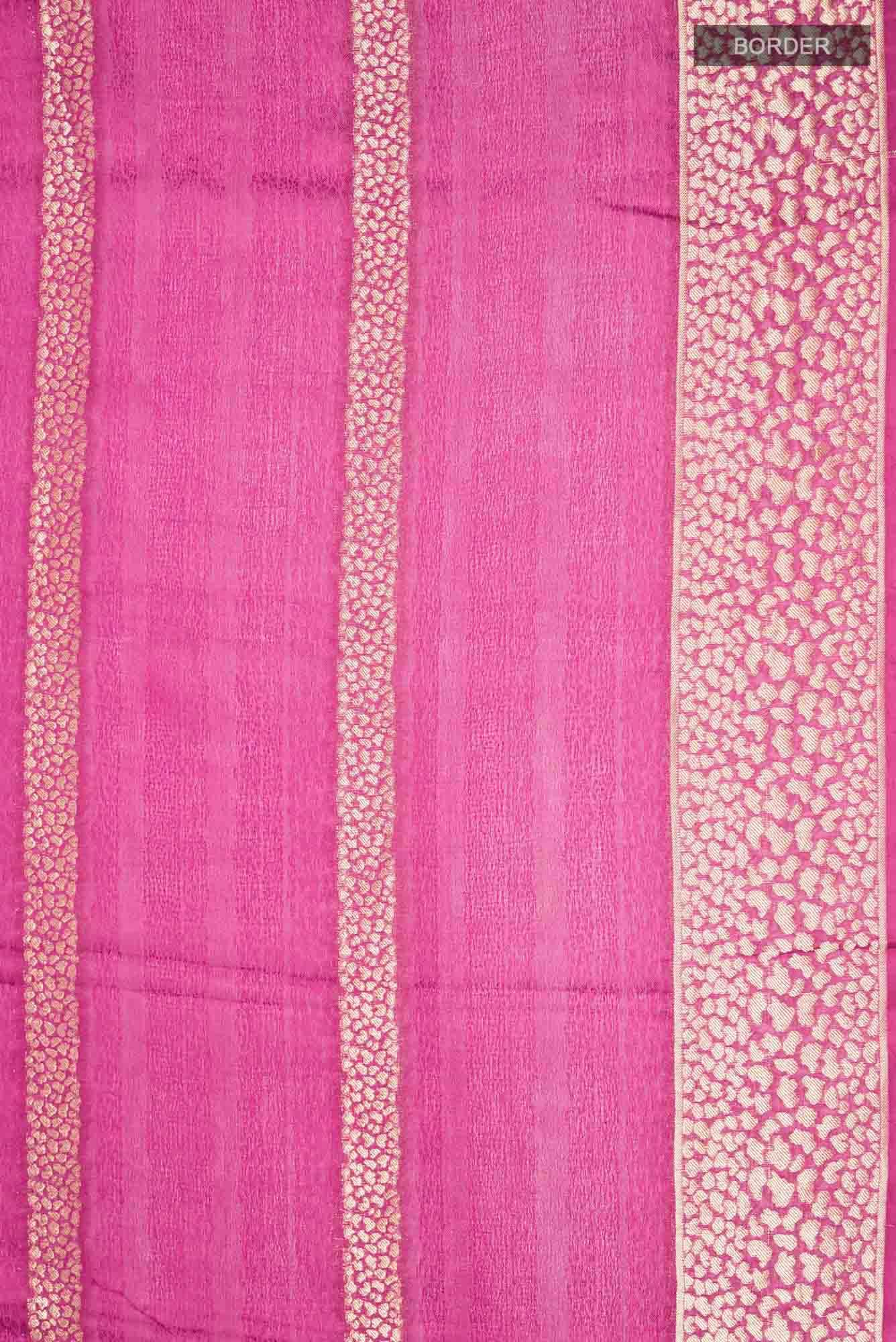 Magenta Mysore Crepe Saree