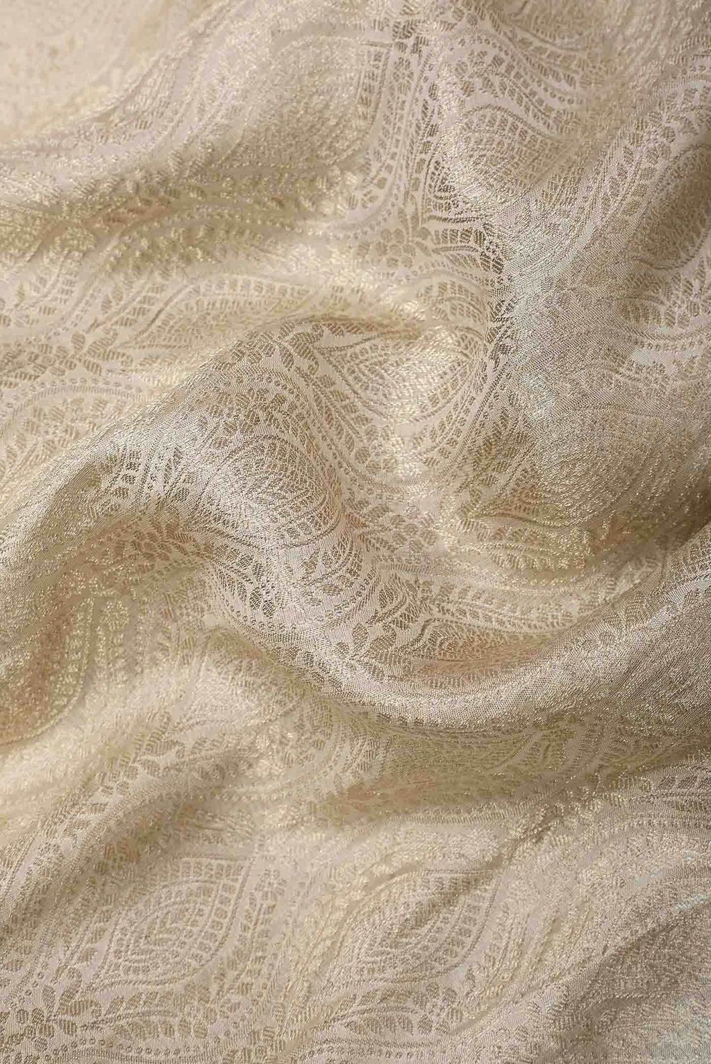 Cream Mysore Georgette Saree