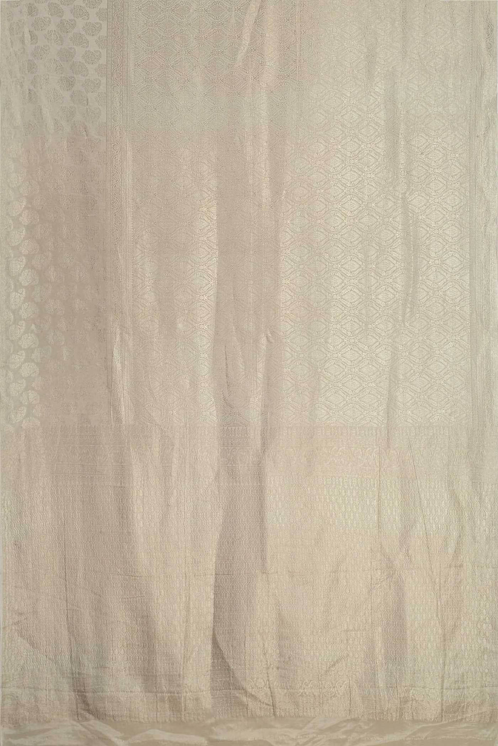 Cream Mysore Georgette Saree