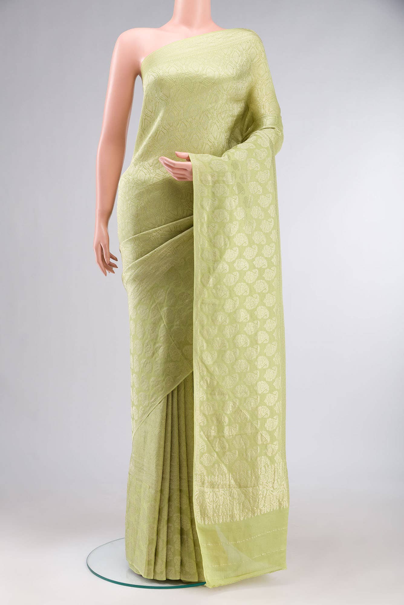 Green Georgette Saree