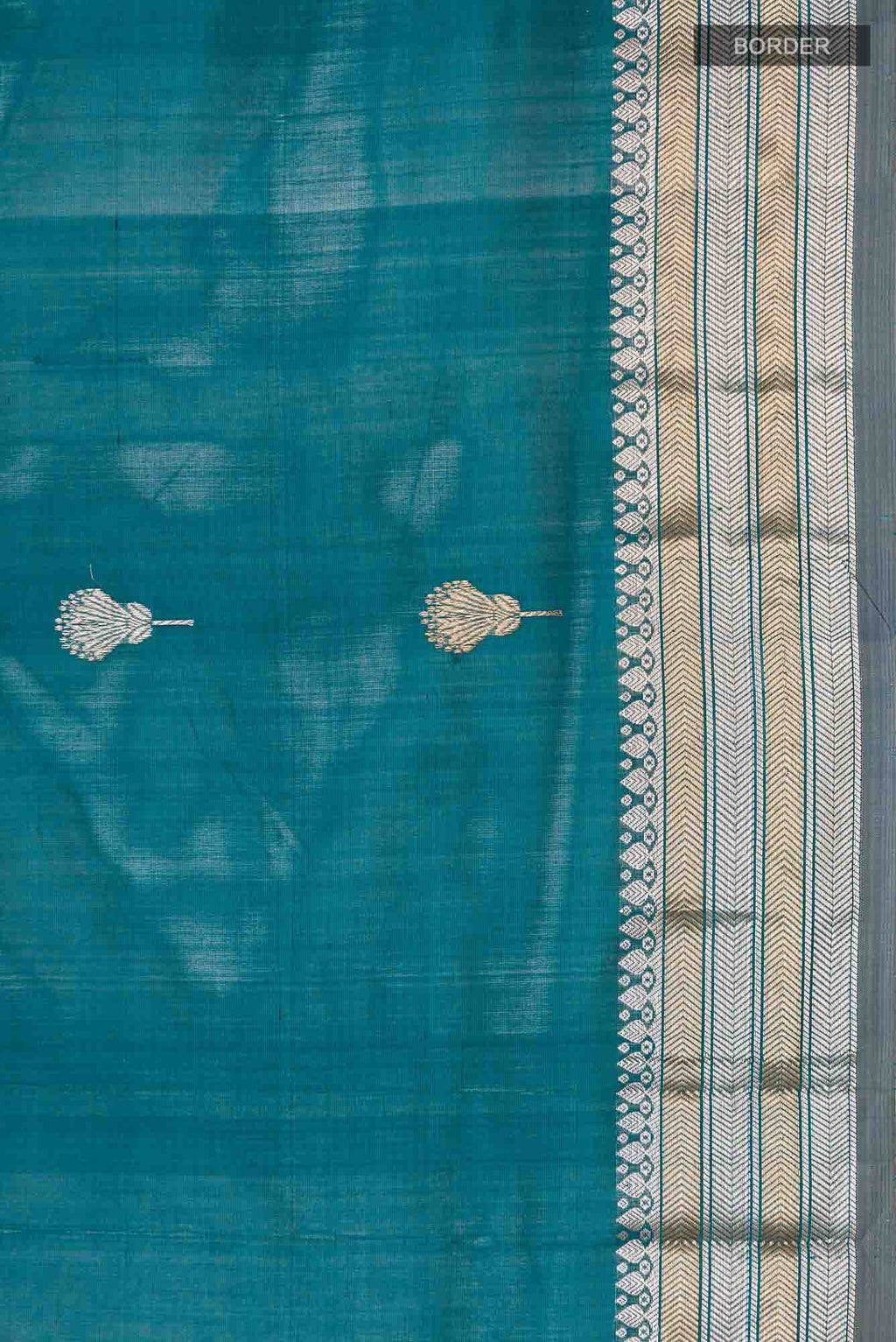 Blue Banarasi Katan Silk Saree