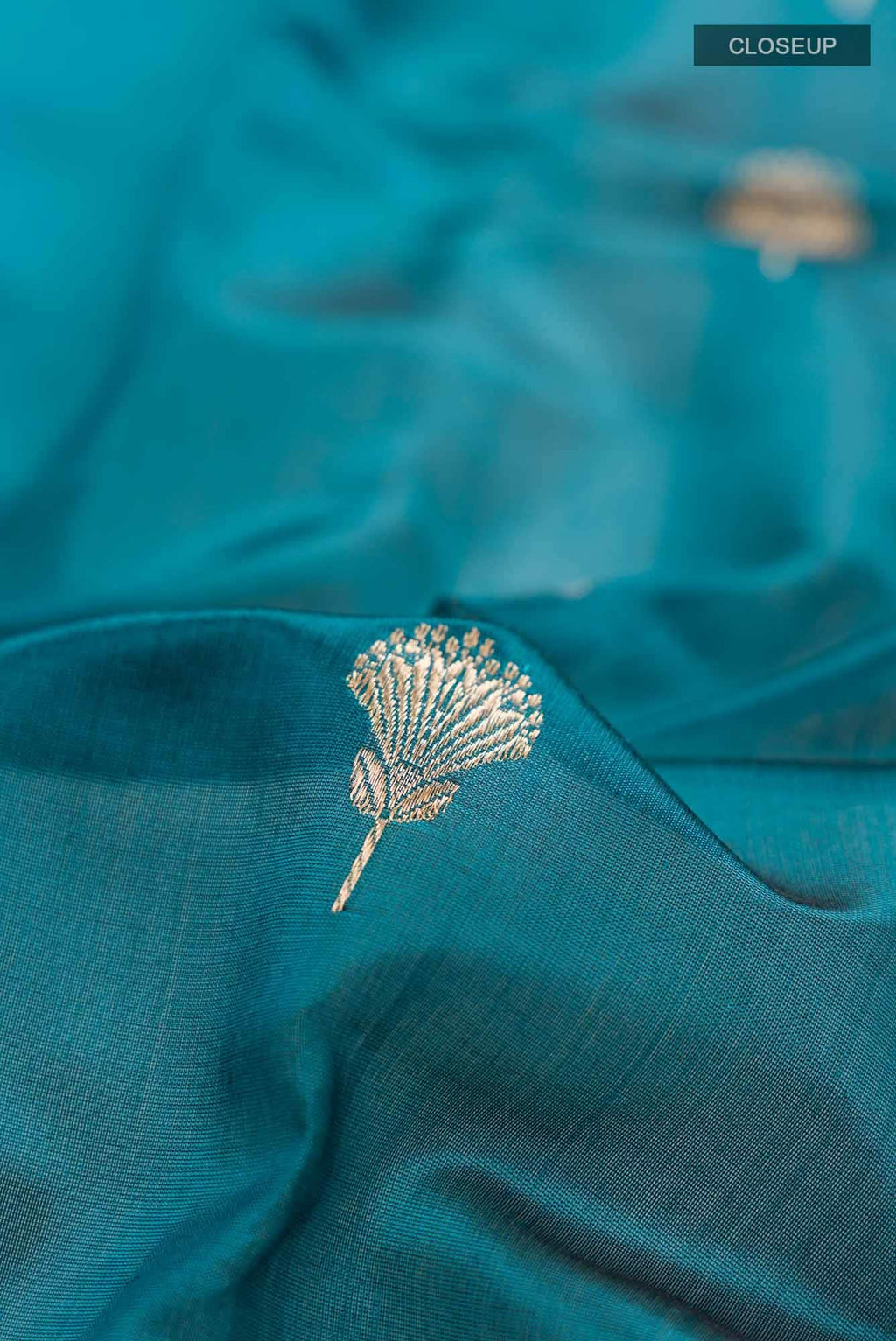 Blue Banarasi Katan Silk Saree