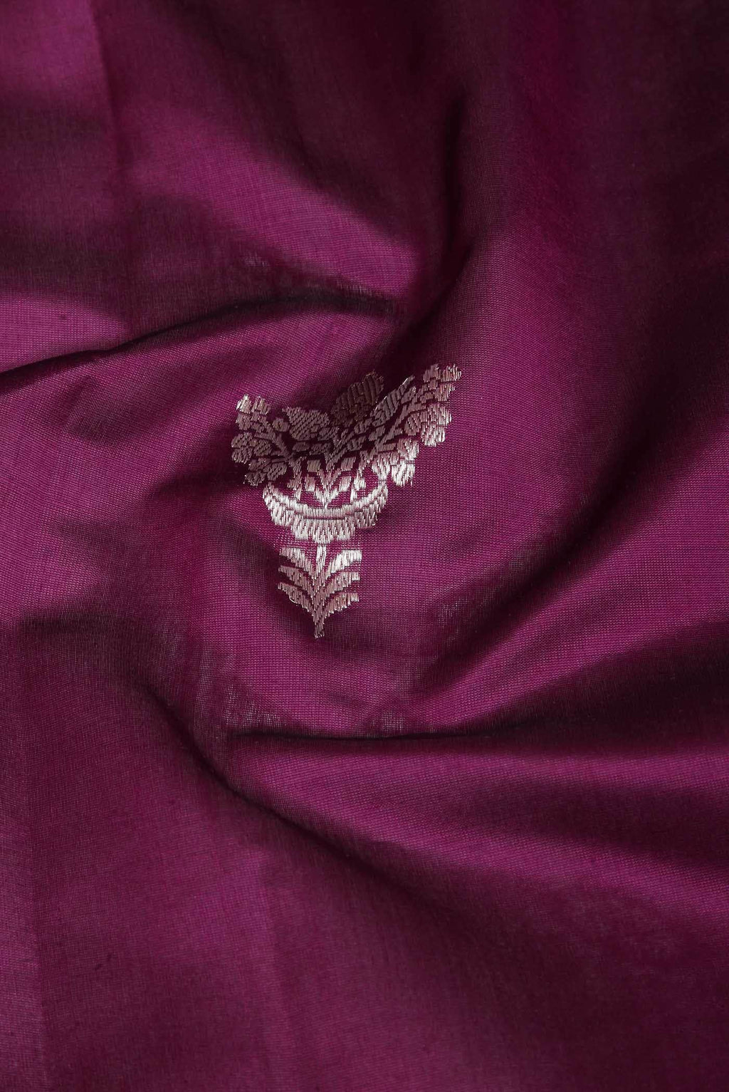 Purple Banarasi Katan Silk Saree