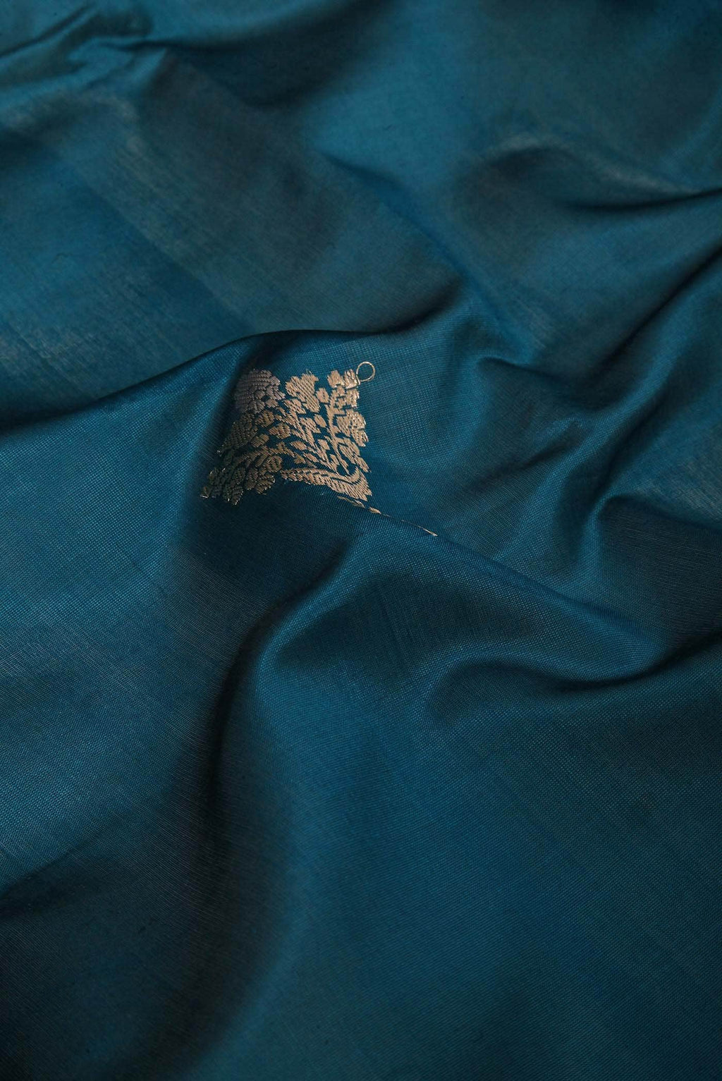 Blue Banarasi Katan Silk Saree