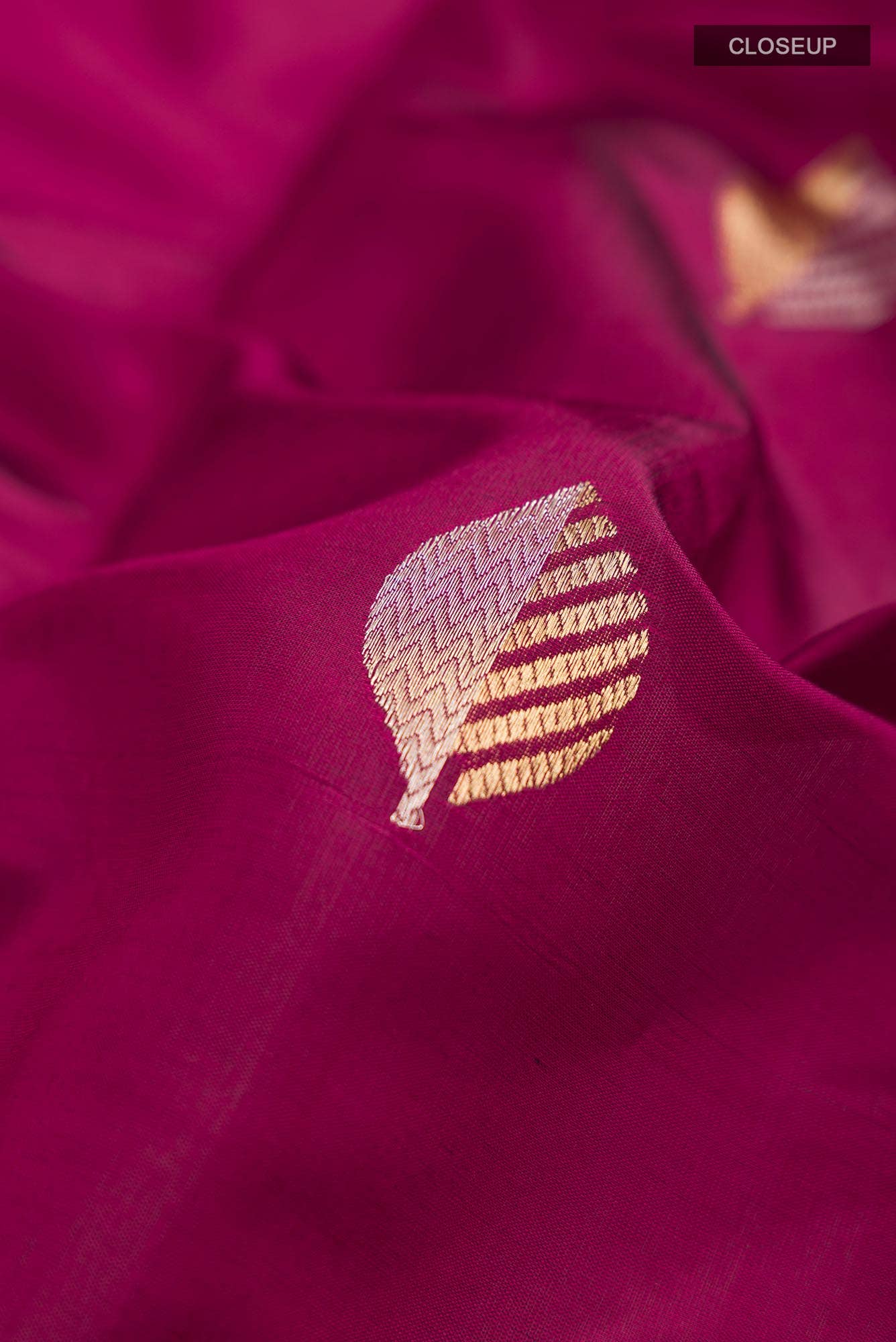 Dark Pink Banarasi Katan Silk Saree