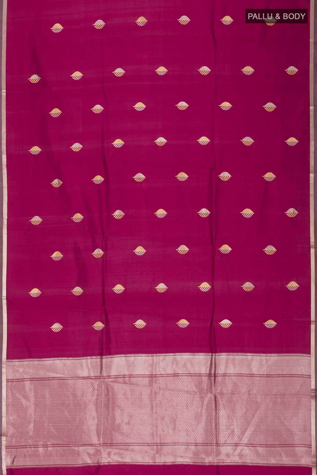 Dark Pink Banarasi Katan Silk Saree