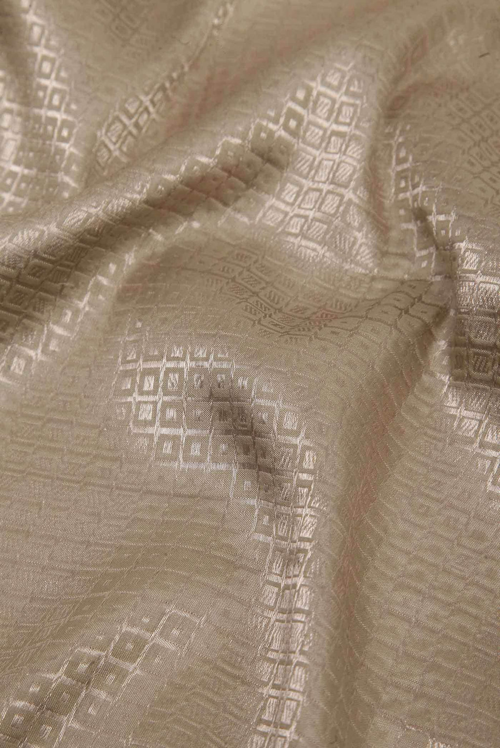 Beige Banarasi Silk Saree