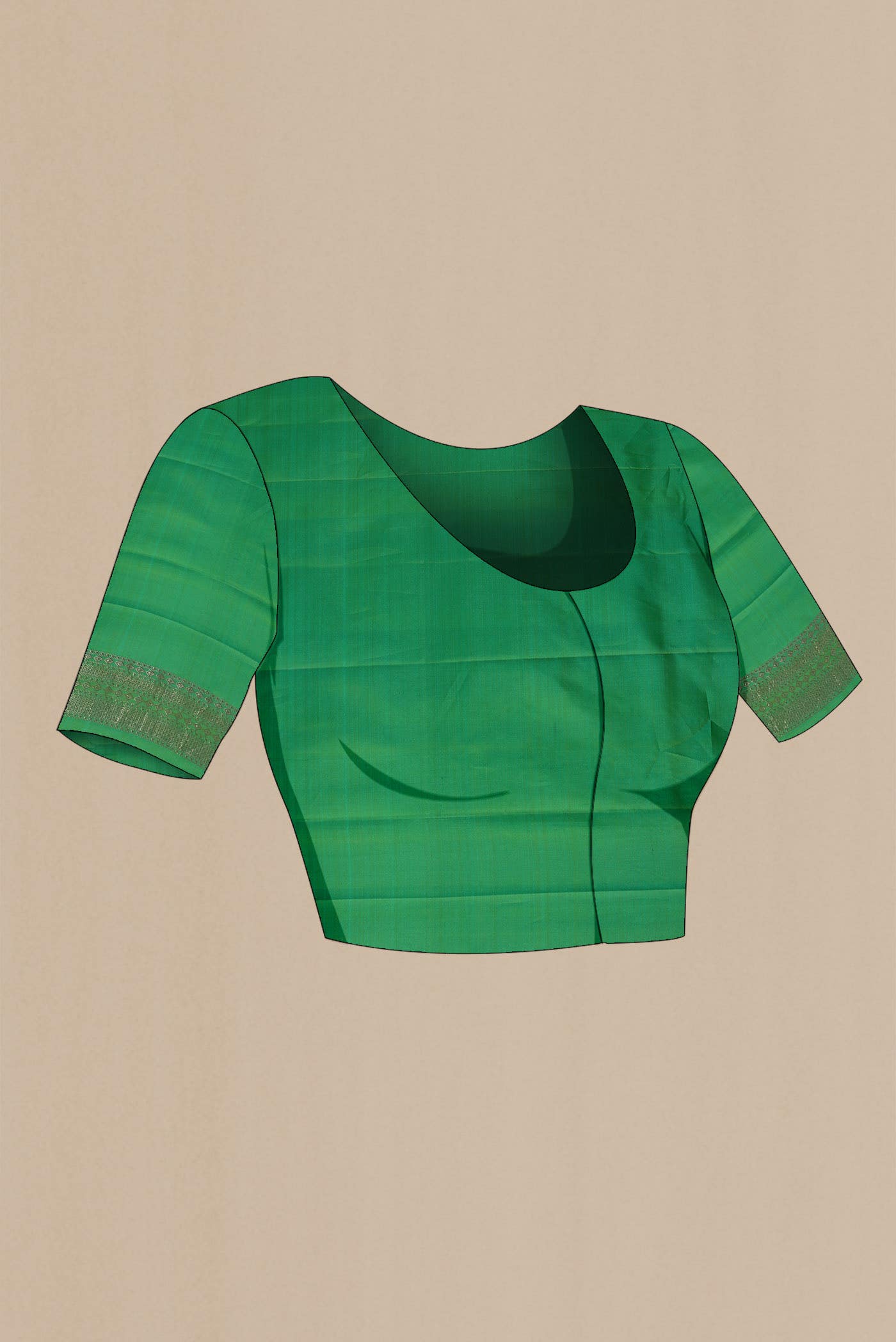 Green Banarasi Silk Saree